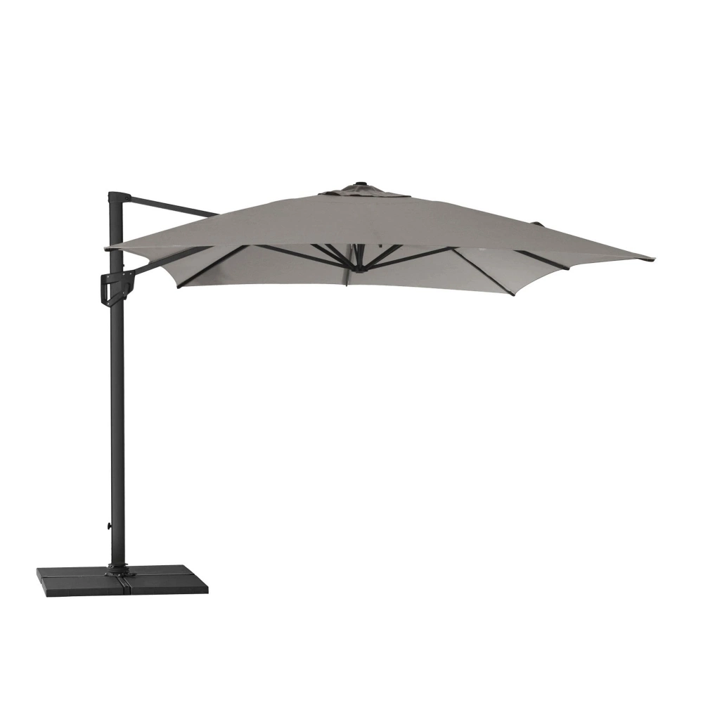 Cane-Line - Hyde Luxe 3 x 4 m - Parasoll & Parasollfot Kakel Taupe - Parasoll - Cane-line Design Team