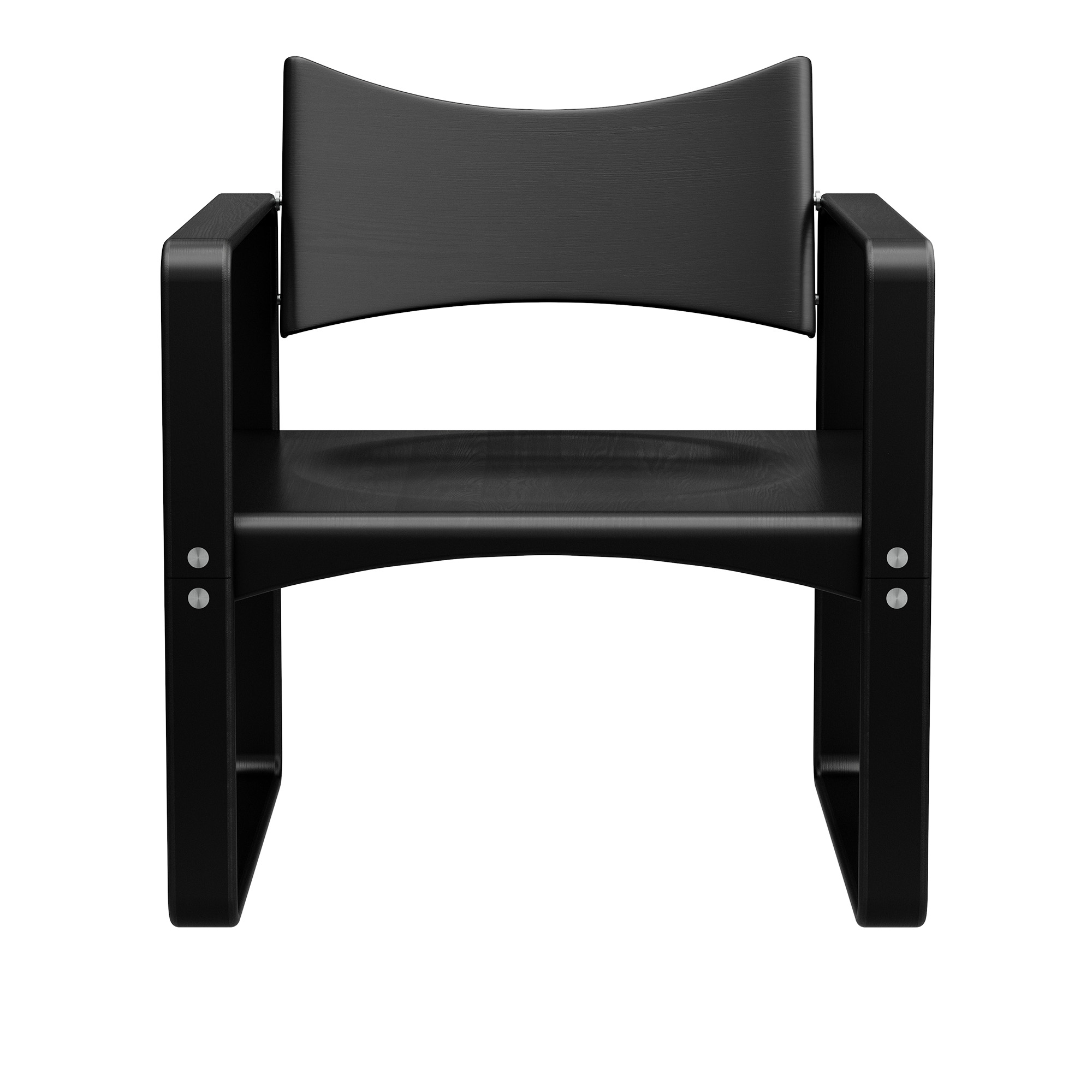 verpan - series 270 f armchair black - fåtöljer - verner panton - svart - trä