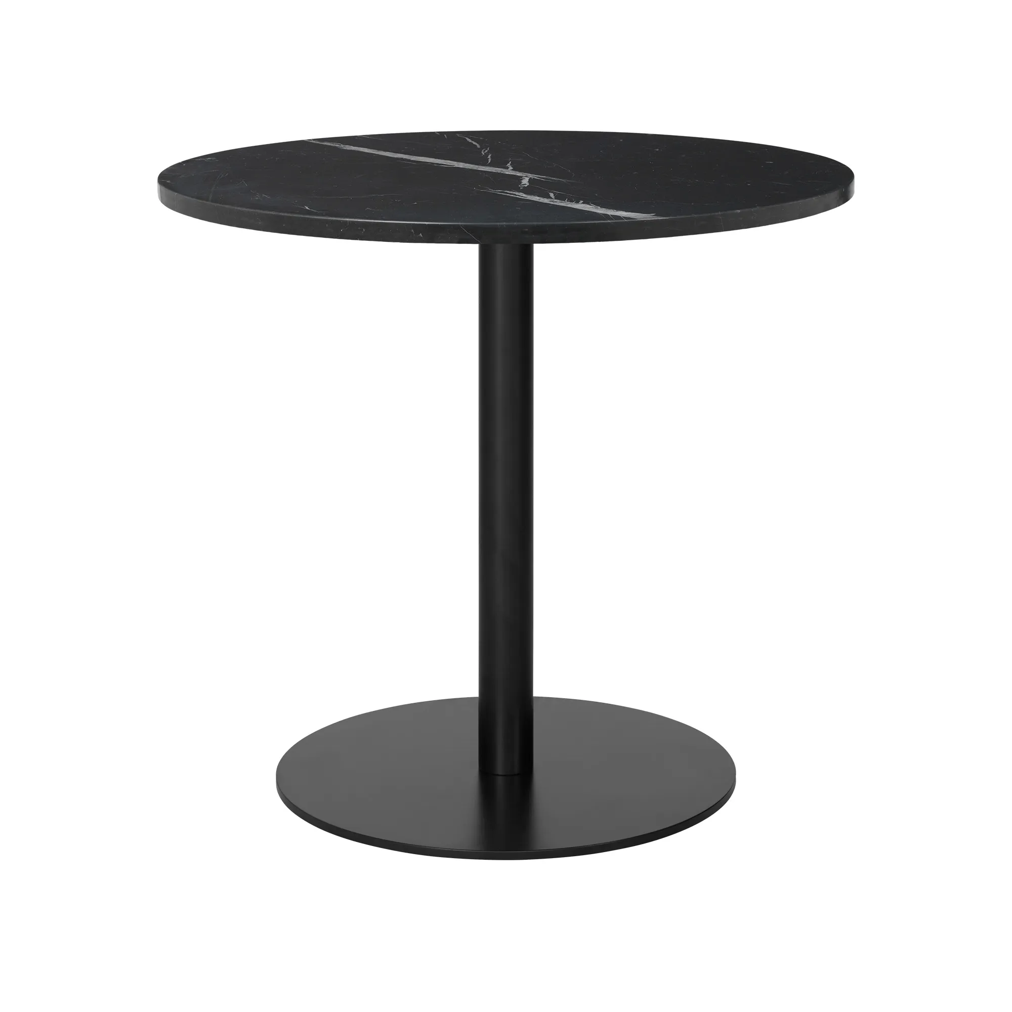 GUBI 1.0 matbord Ø80 cm svart