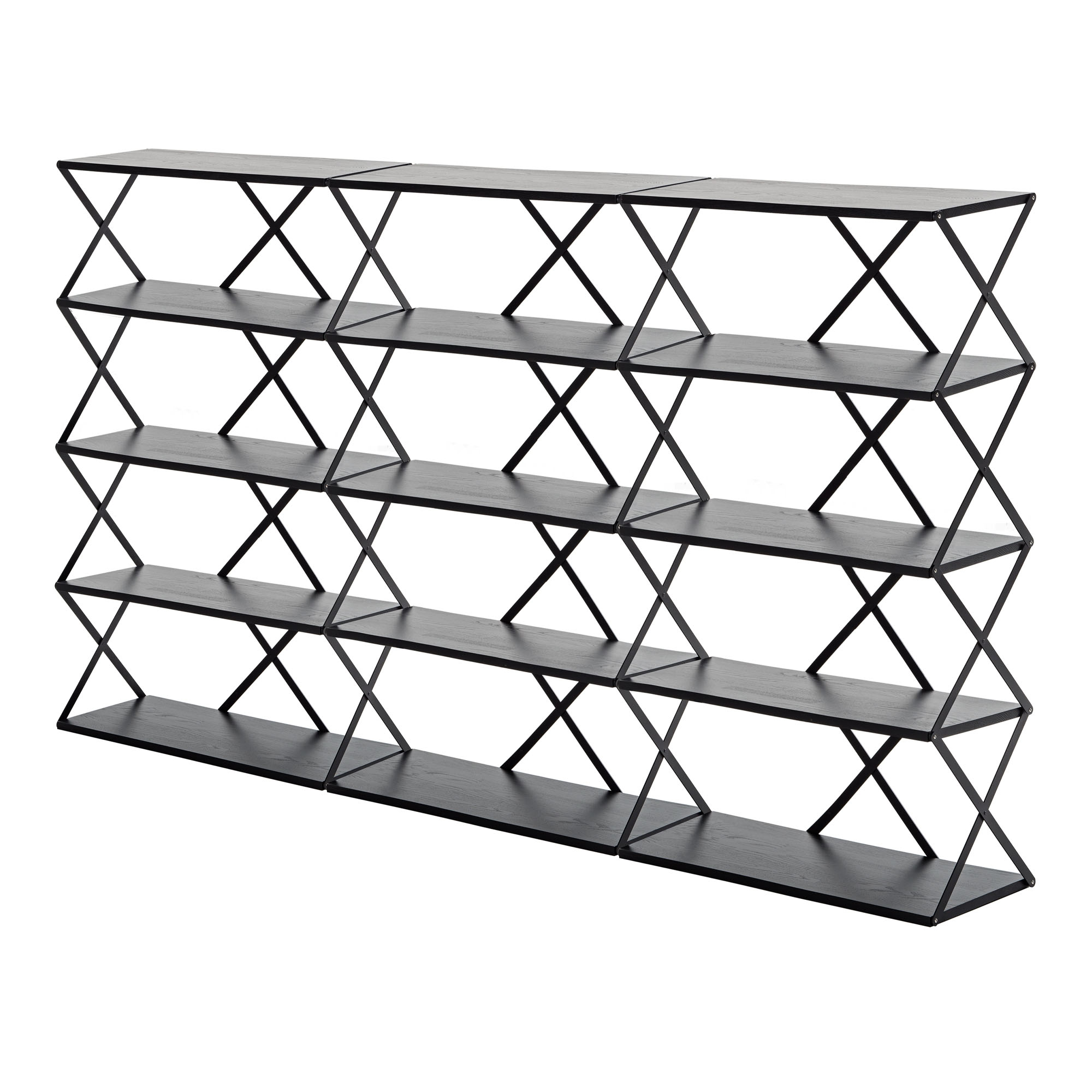 HEM - Lift Shelf 15 - Black - Hyllsystem - Staffan Holm - Svart - Metall/Trä