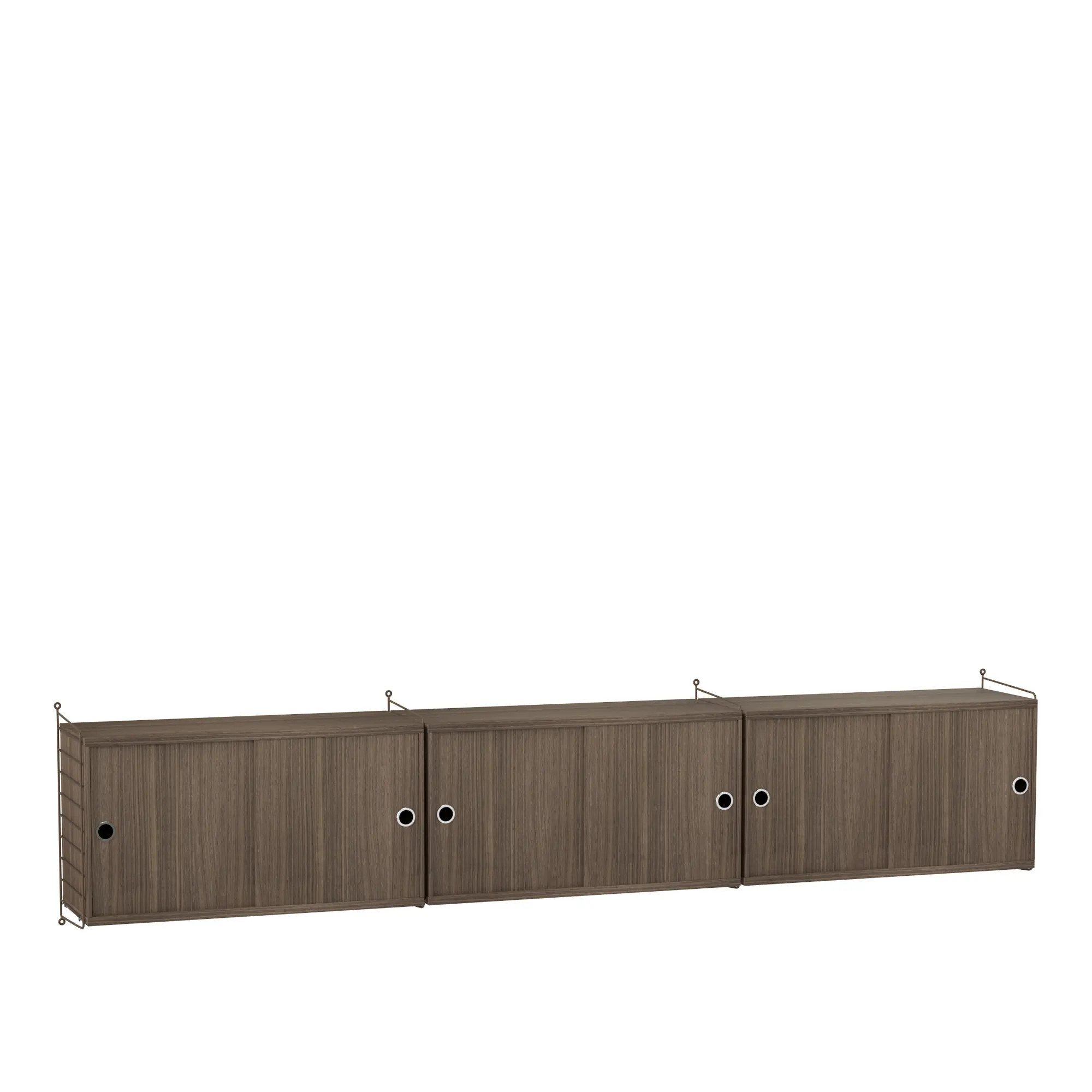 Stue hyllesystem D valnøtt/brun