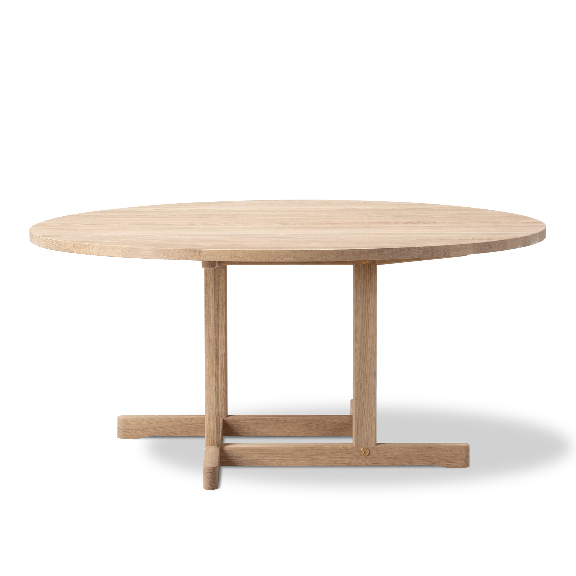 Fredericia Furniture - BM80 Mogensen Coffee Table Ø120 cm - height 54 cm - Oak soap - Soffbord - Børge Mogensen - Träfärgad - Trä