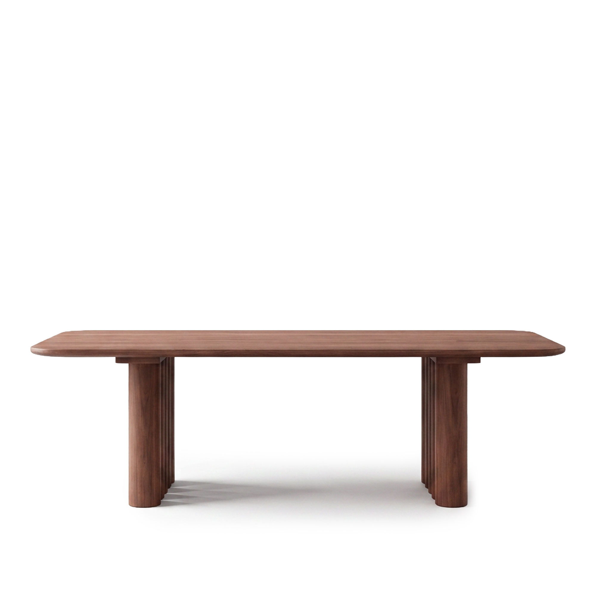 Dk3 - Plush Table Rectangular 30mm tabletop 130mm legs L200 x W100 x H72 cm Max 2 extension leaves Walnut - oil - Matbord - Brun | Möbler - Bord - Matbord | Möbelexperten