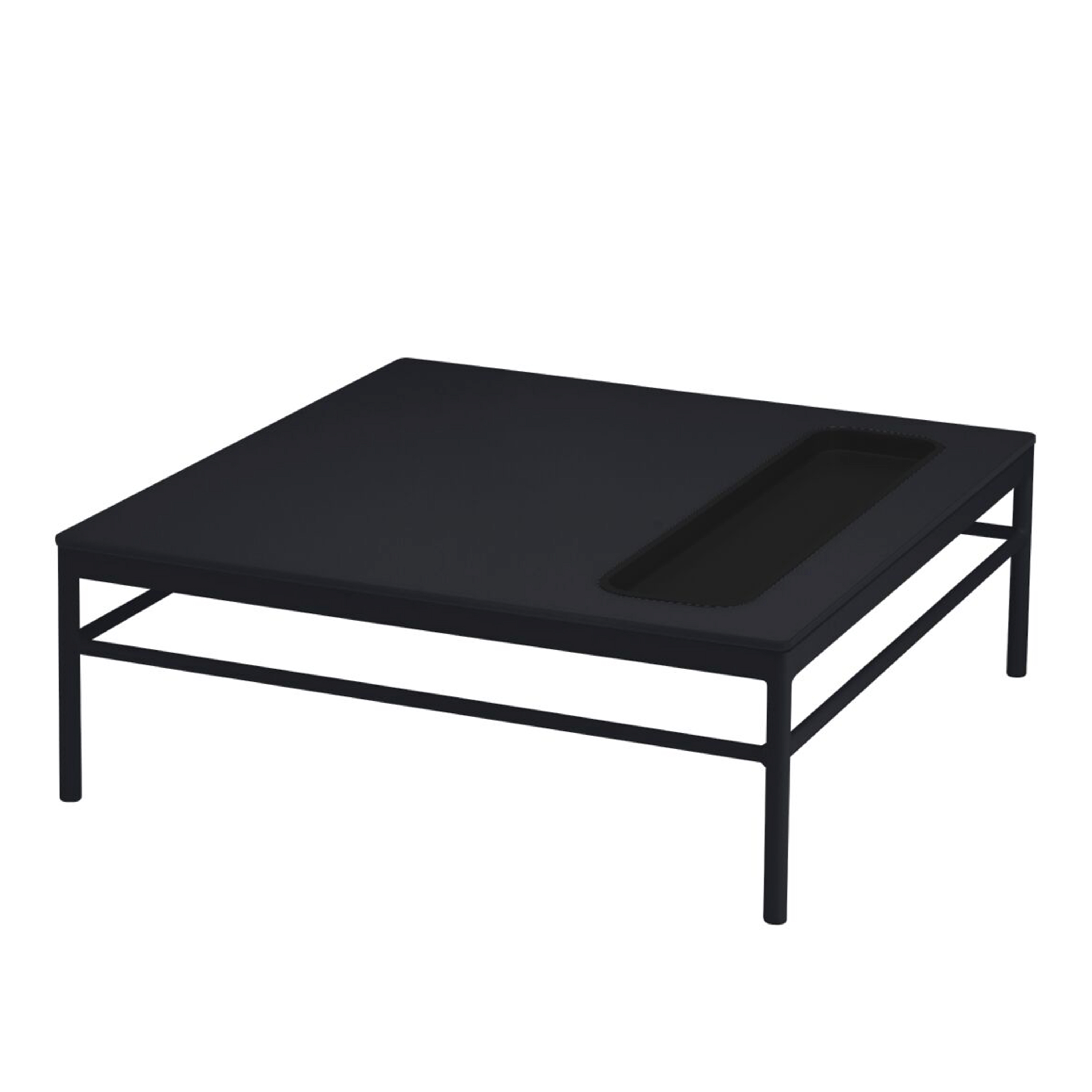 Fermob - Rivage Low Table 85 x 85 cm &ndash;&nbsp;Liquorice - Soffbord utomhus - Svart - Metall