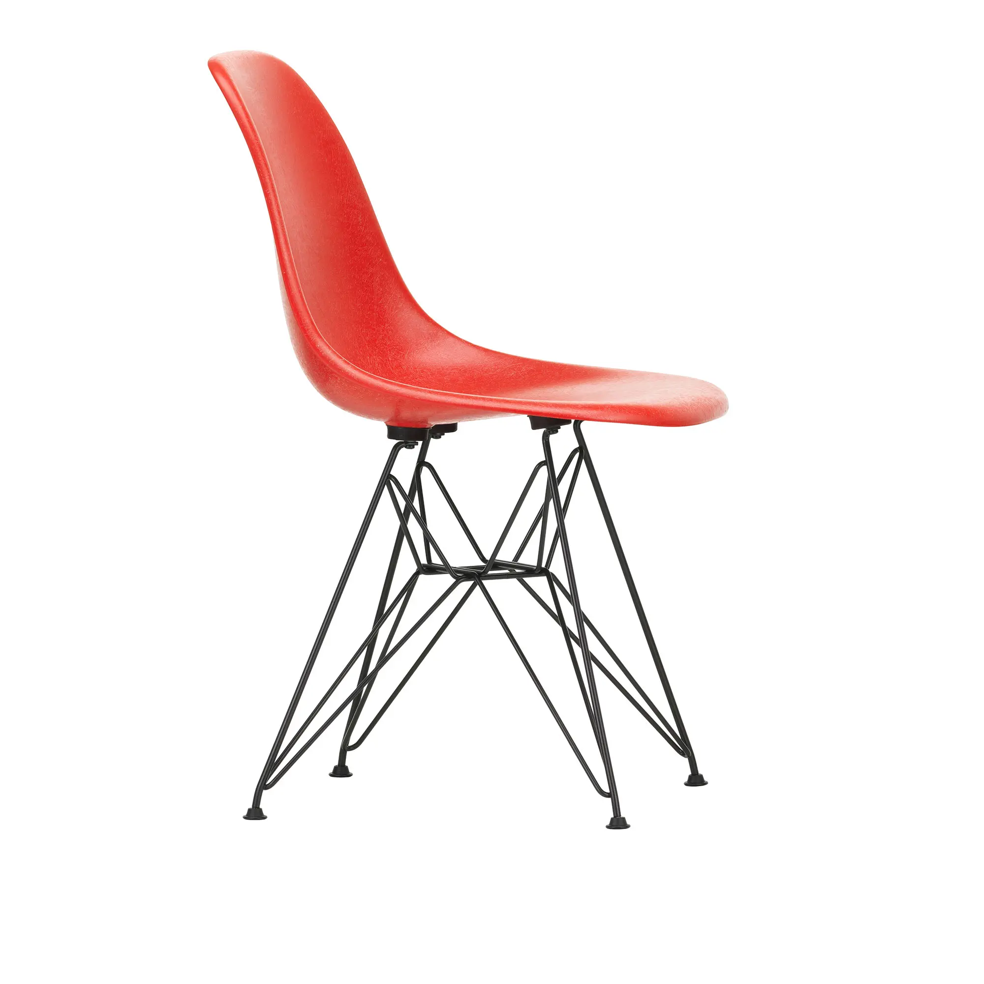 Eames Fiberglass Chair DSR stol Basic Dark