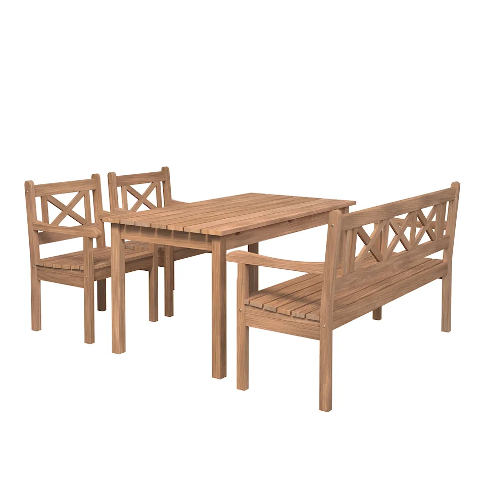 Skagen matgrupp med matbord och 4 stolar