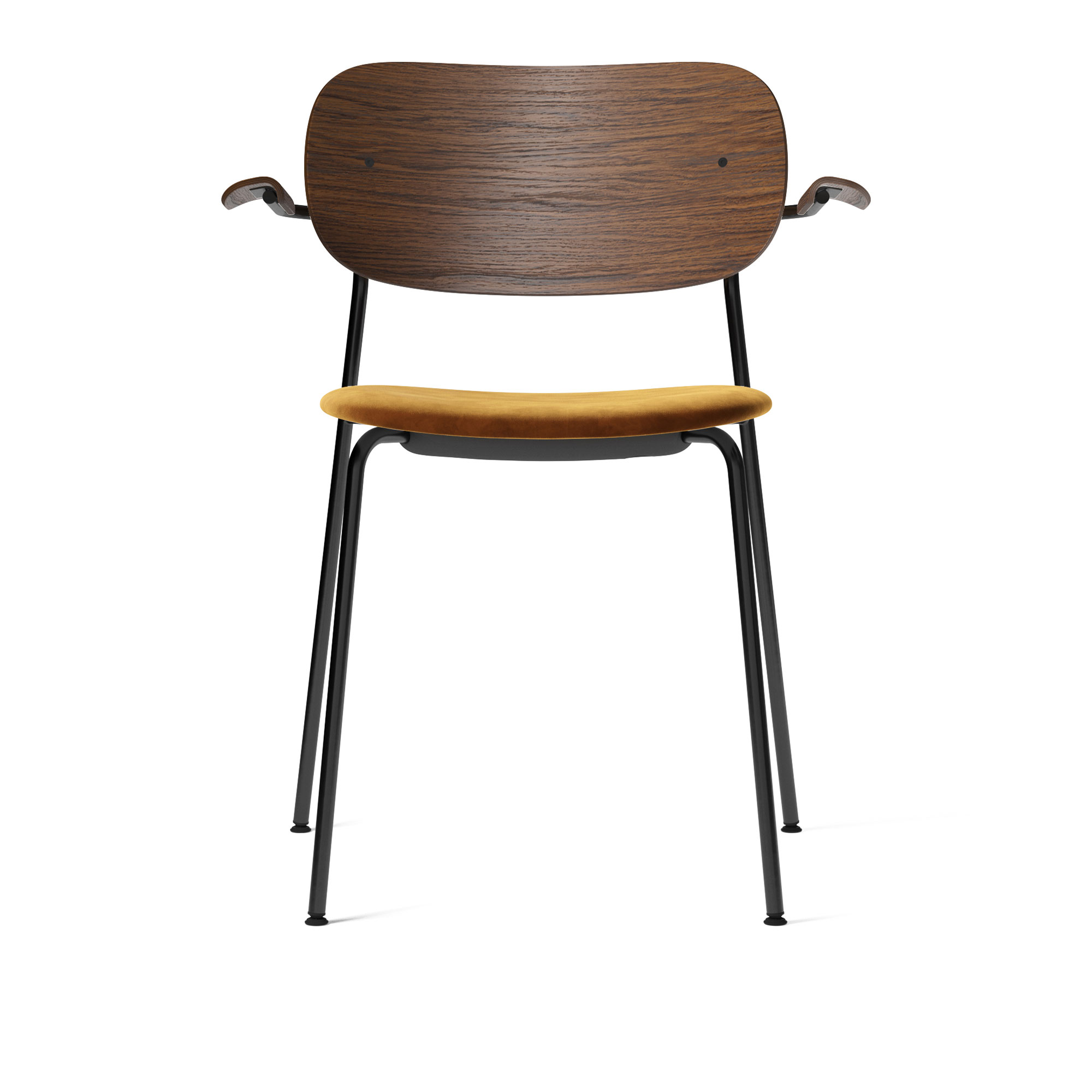 Audo Copenhagen - Co Armchair - Black - Dark Stained Oak/Ritz 1644 - Matstolar - Norm Architects - Metall/Trä