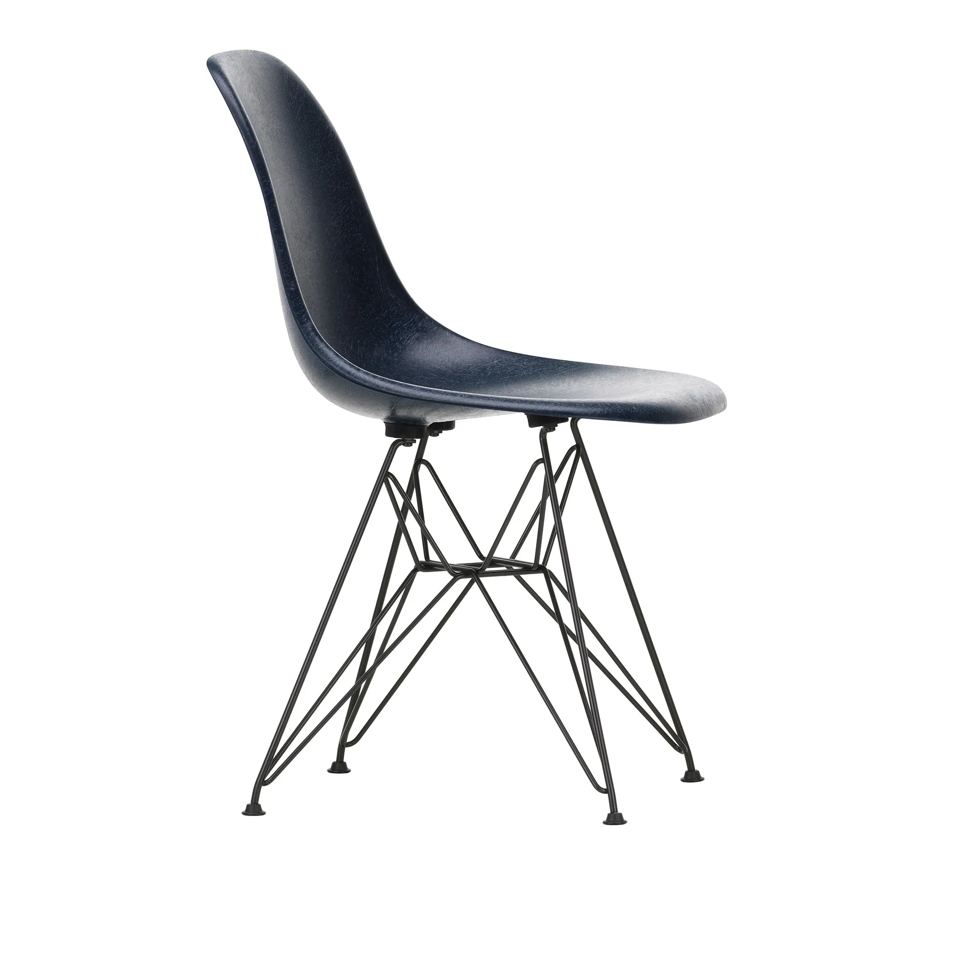 Eames Fiberglass Chair DSR stol Basic Dark