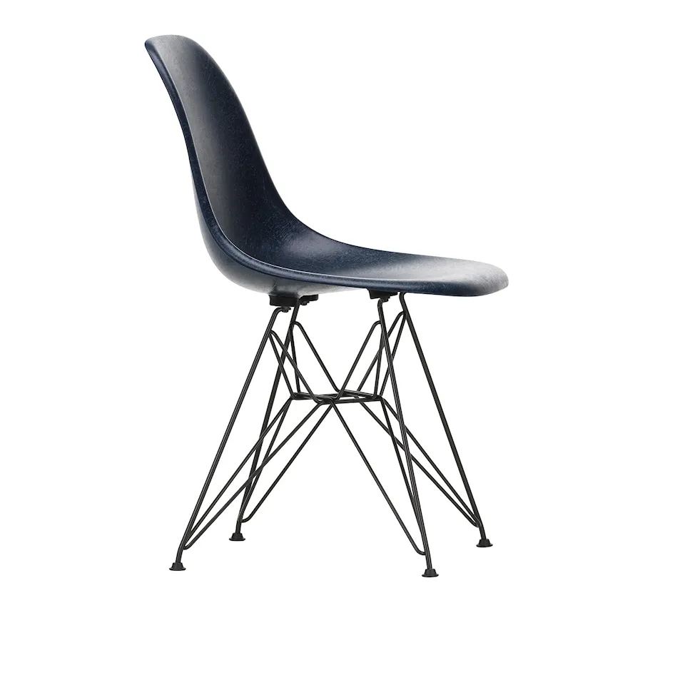 Eames Fiberglass Chair DSR stol Basic Dark