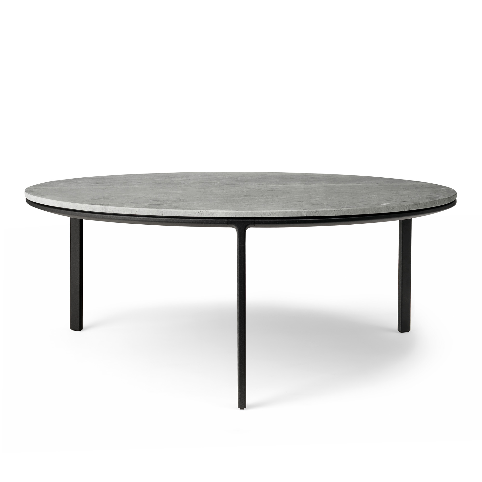 Vipp - Vipp425 Coffee Table, Ø90 Marble, Sky Grey - Soffbord - Grå | Möbler - Bord - Soffbord | Möbelexperten