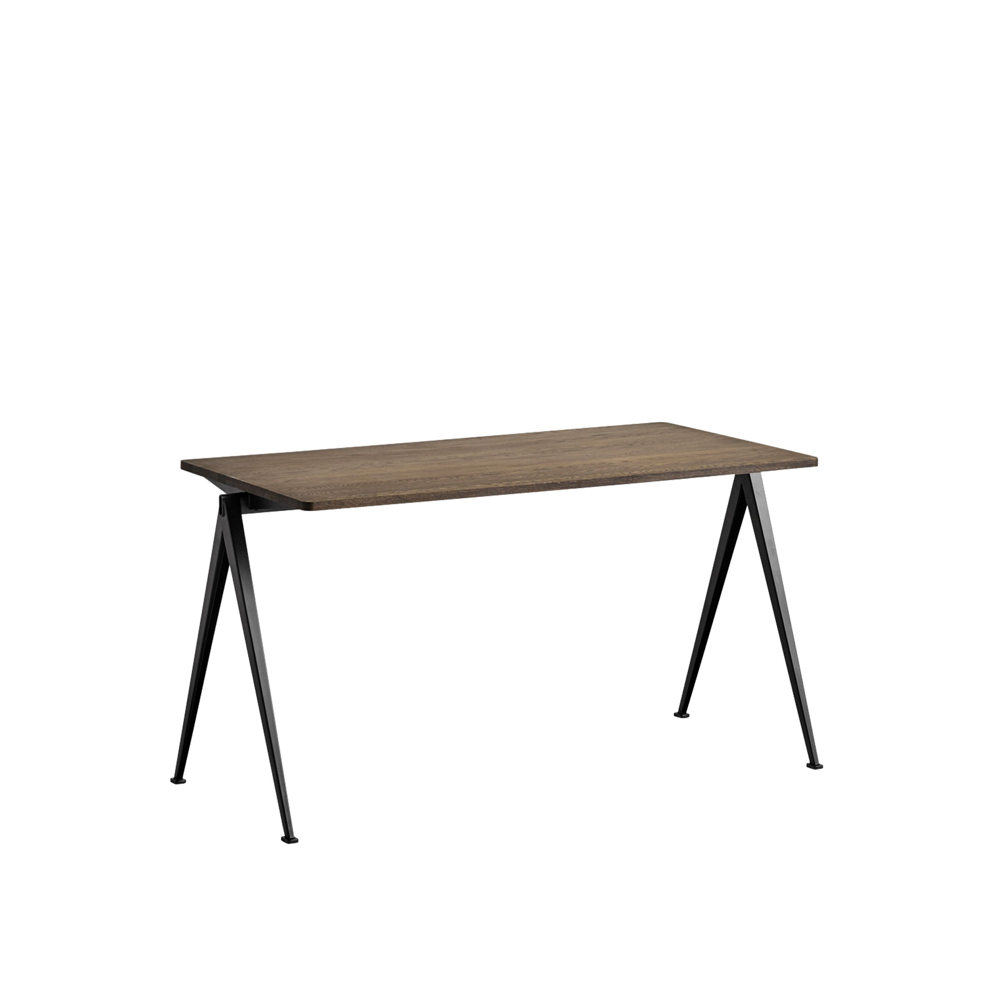 HAY - Pyramid Table 01 - Black Base - Smoked Oak - 140x65 cm - Skrivbord - Friso Kramer,Wim Rietveld