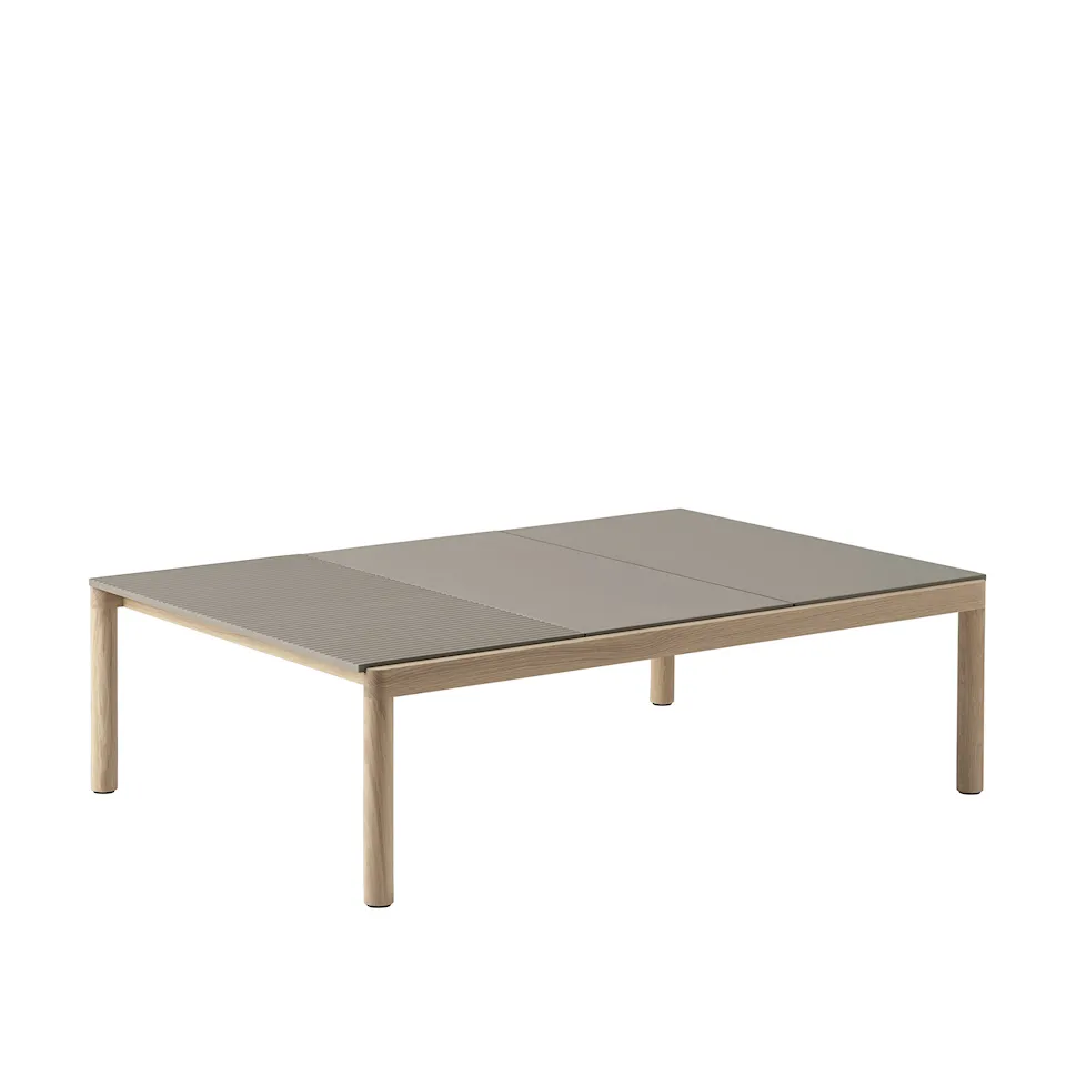 Couple Coffee Table 2 Plain 1 Wavy  120 x 84 x 35