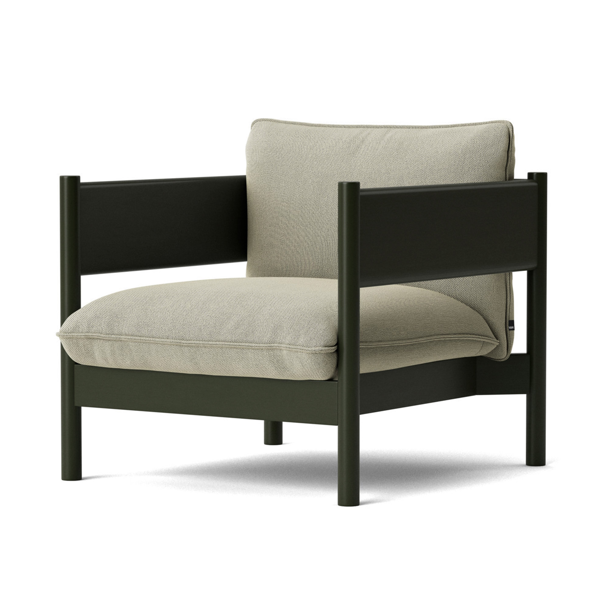 HAY - Arbour Club Armchair Re-Wool 408  / Bottle Green Lacquer Beech - Fåtöljer - designer_andreas_engesvik,Daniel Rybakken - MDF/Trä