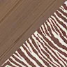Walnut stained birch / brown Zebra