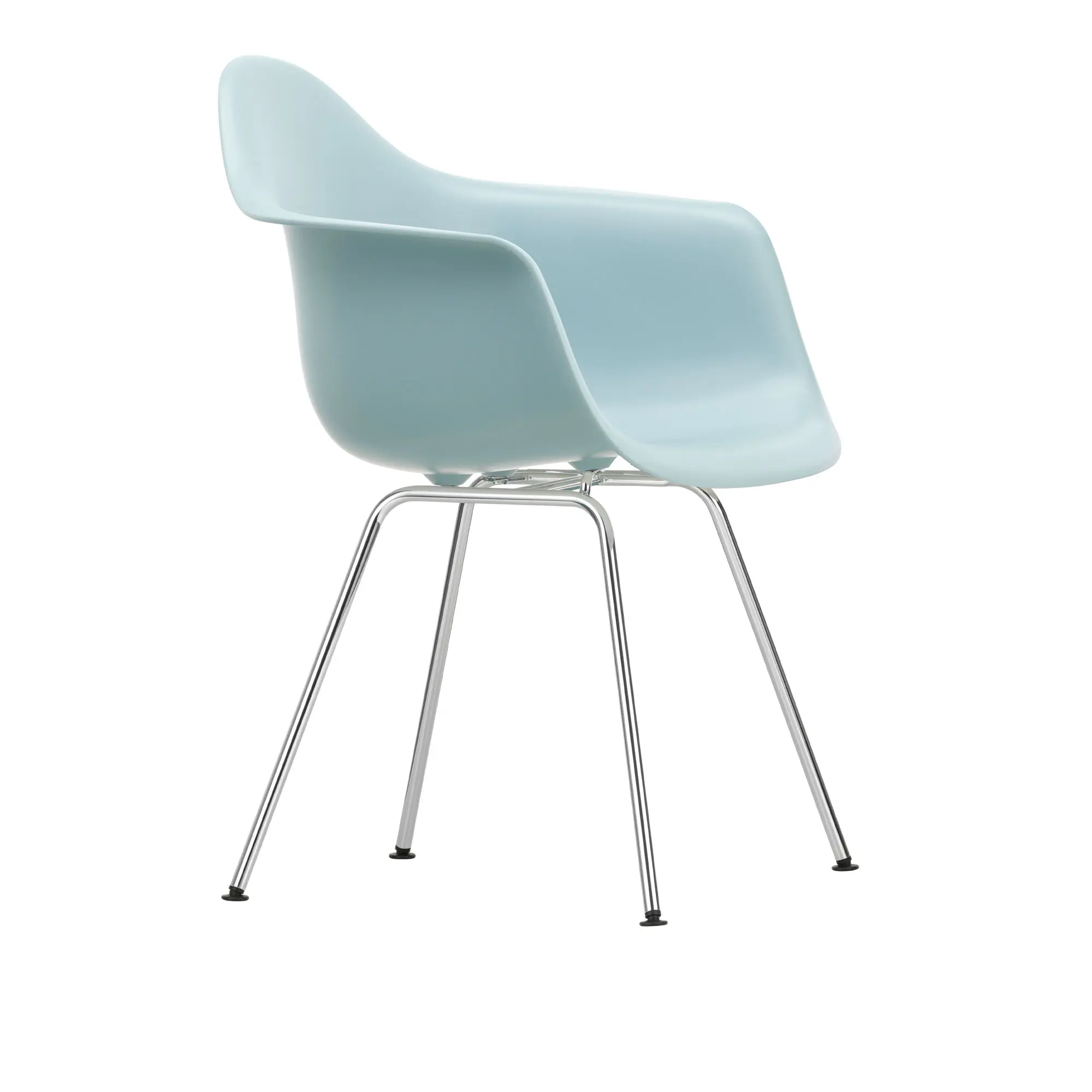 Eames RE Plastic Armchair DAX matstol Chrome