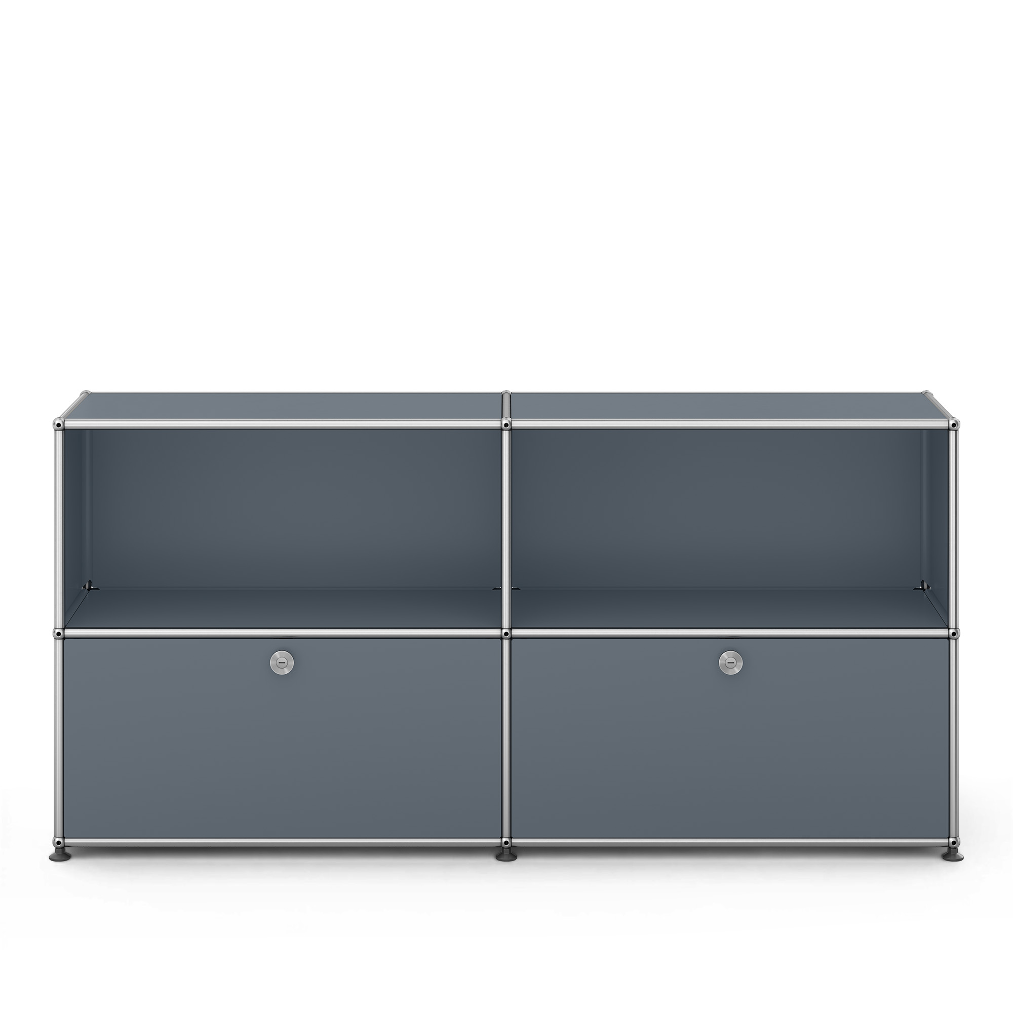 USM - USM Haller Sideboard C2 USM Mid Gray - Skänkar och sideboards - Fritz Haller & Paul Schärer - Grå | Möbler - Förvaring Och Hyllor - Skänkar Och Sideboards | Möbelexperten