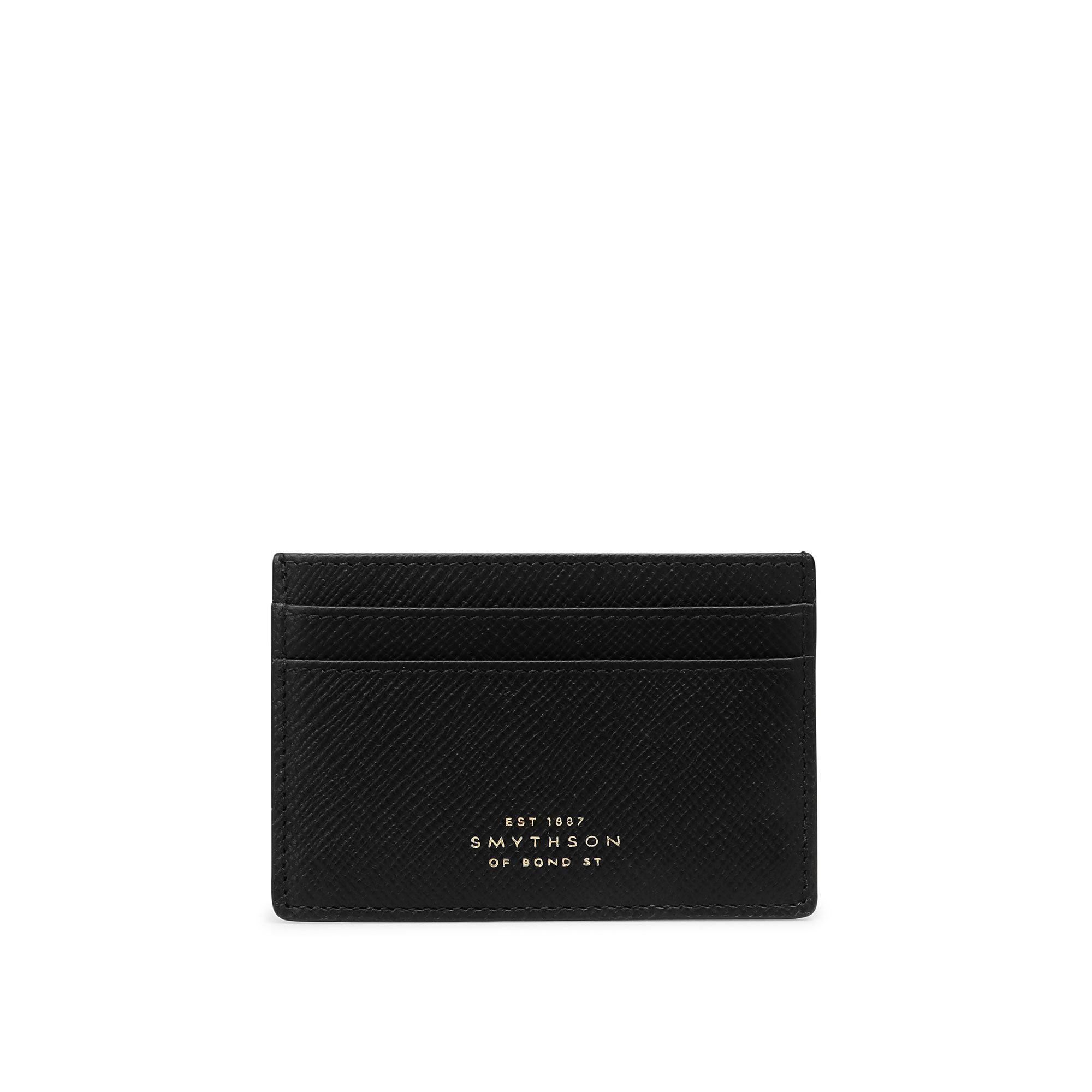 Smythson - Panama Flat Card Holder - Black - Fodral & korthållare - Svart
