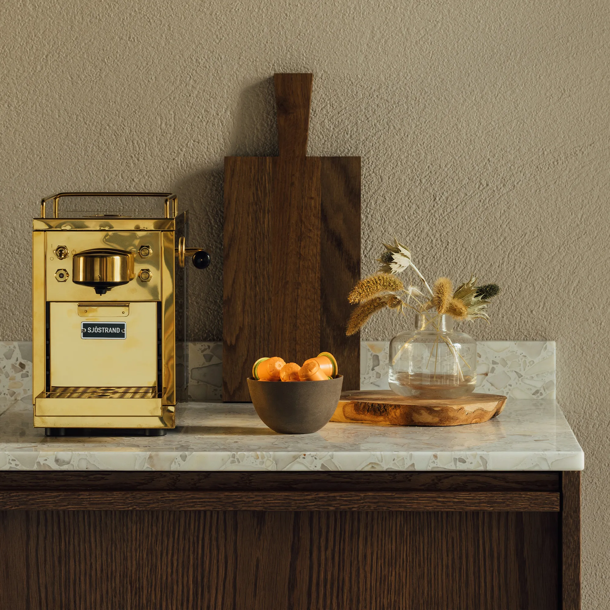 The Original Espresso Capsule Machine Mässing