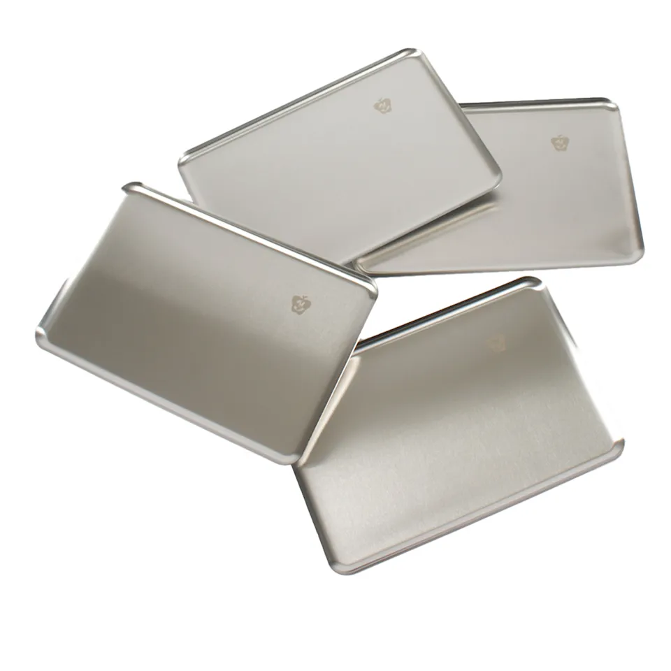 Steel Plate Pick Up Stainless Steel Set of 4