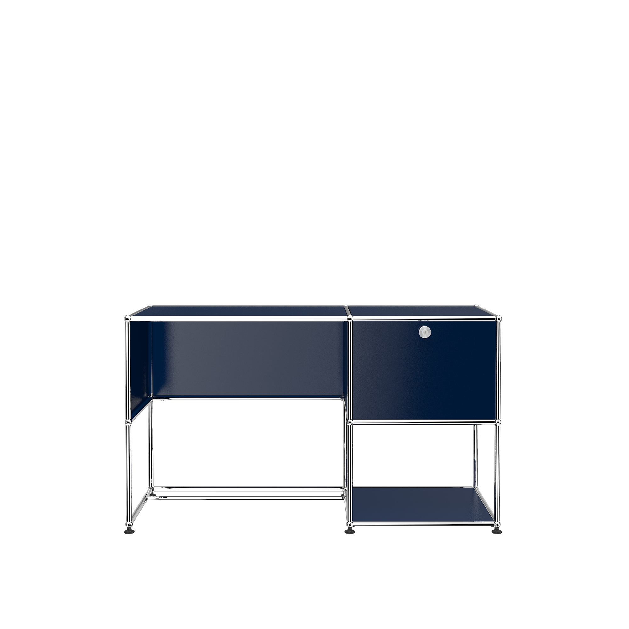 USM - USM Haller 107 Desk, Steel Blue - Skrivbord - Fritz Haller,Paul Schärer - Blå - Metall