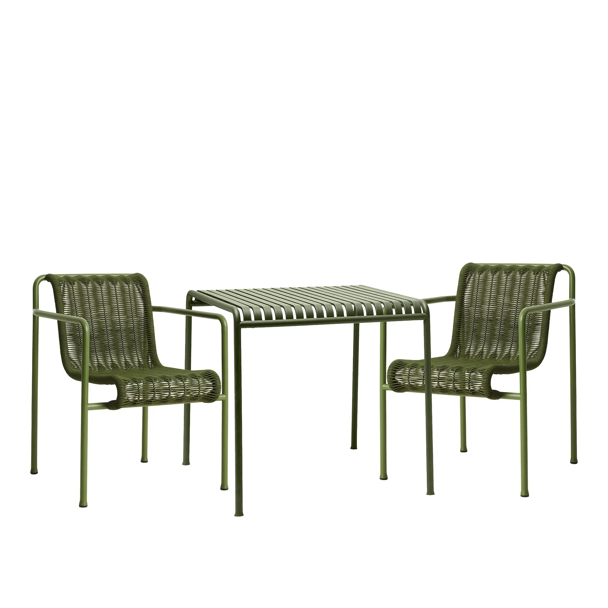 Palissade cord spisegruppe med bord & 2 karmstoler