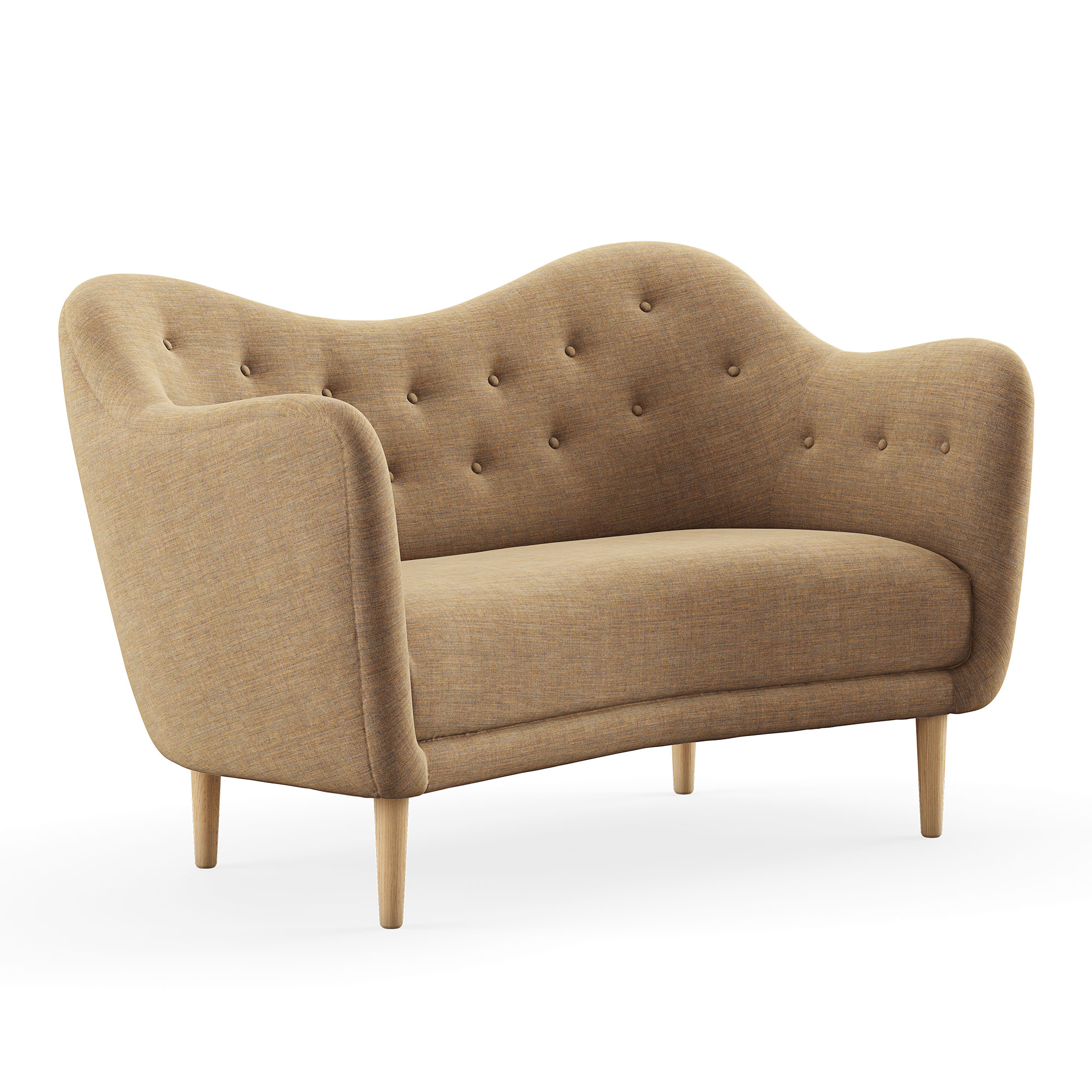 House of Finn Juhl - 46 Sofa, Clear oiled oak, Cat. 1 Remix 242 - Soffor - Finn Juhl - Beige | Möbler - Soffor Och Dagbäddar - Soffor | Möbelexperten