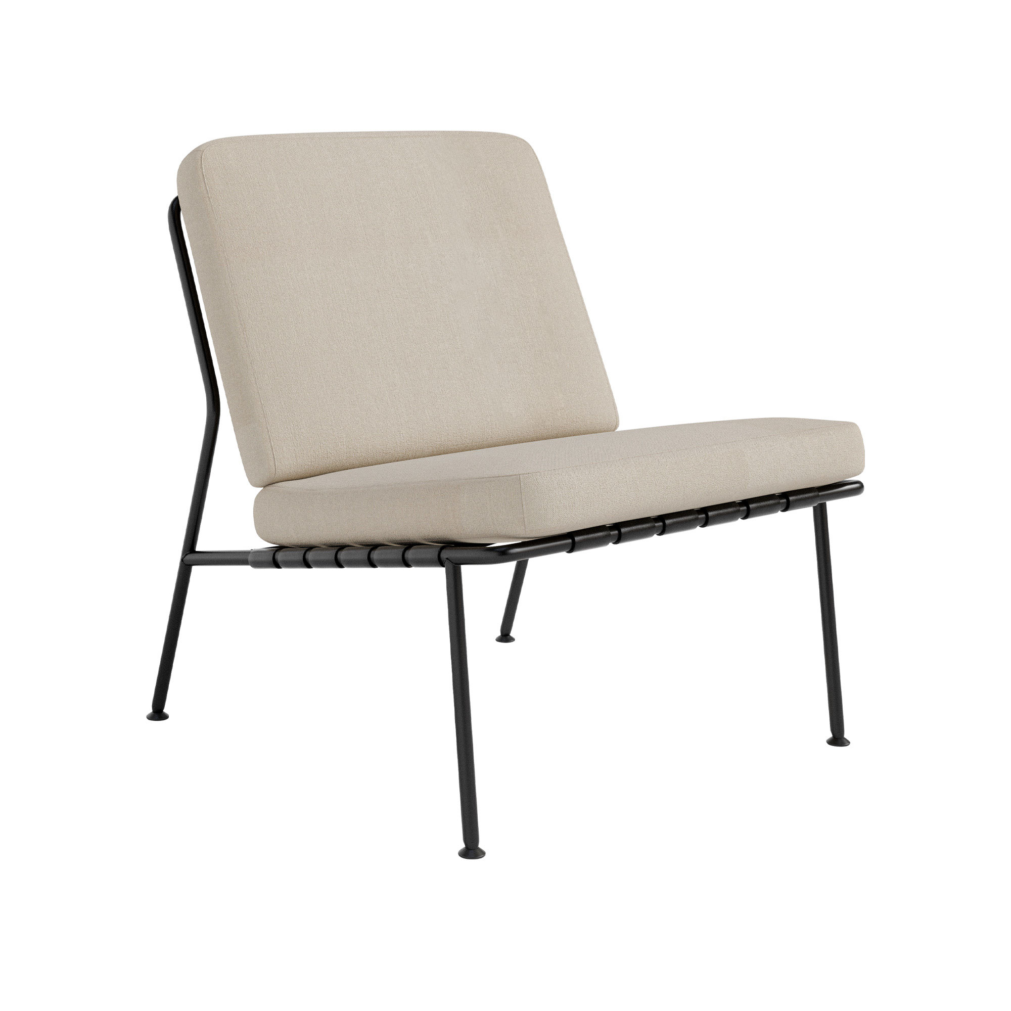 DUX - Domus Chair Steel, Prisgrupp 2 Linara, 2494/432 Crema - Fåtöljer - Alf Svensson - Svart - Läder/Metall/Skum