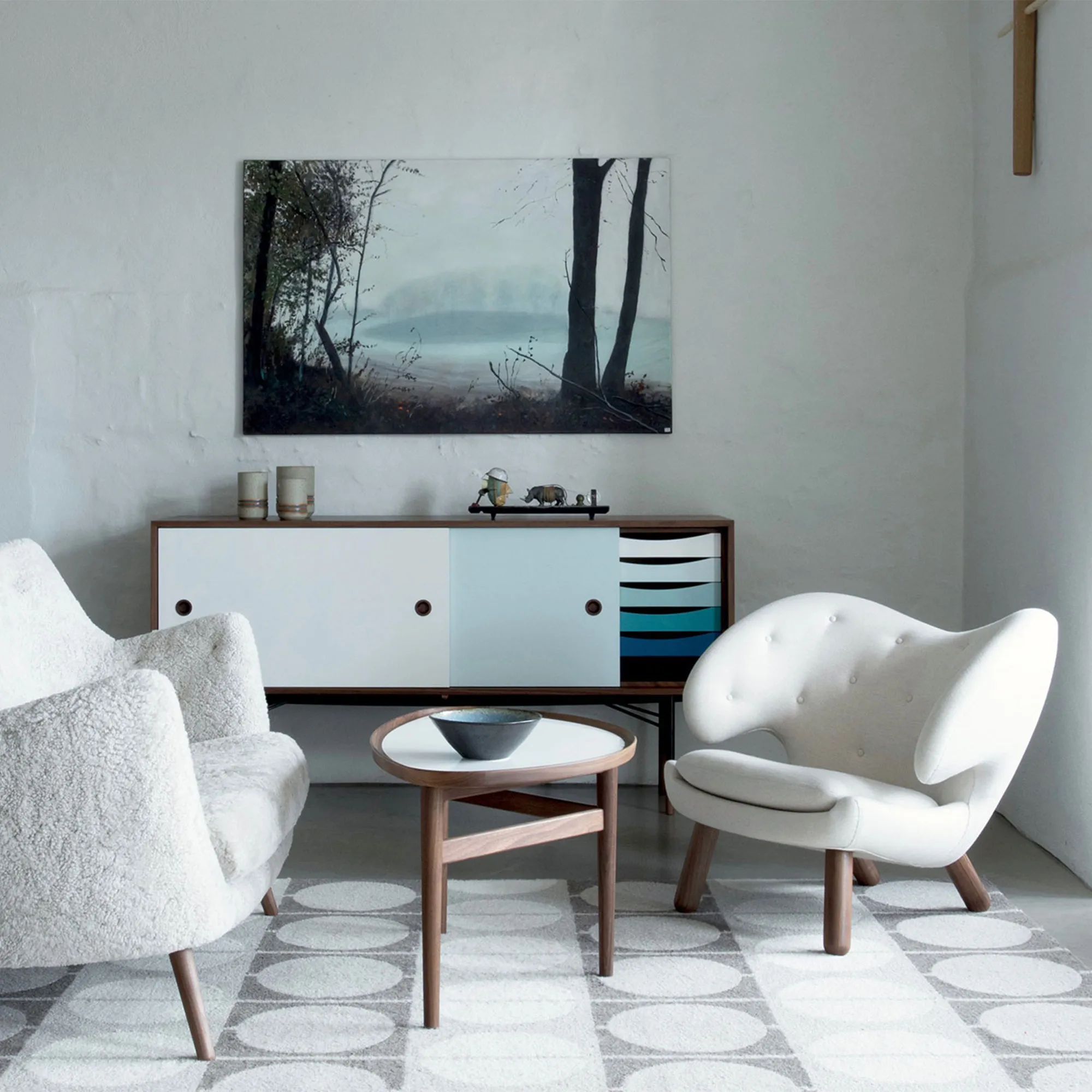 Pelican fåtölj Walnut