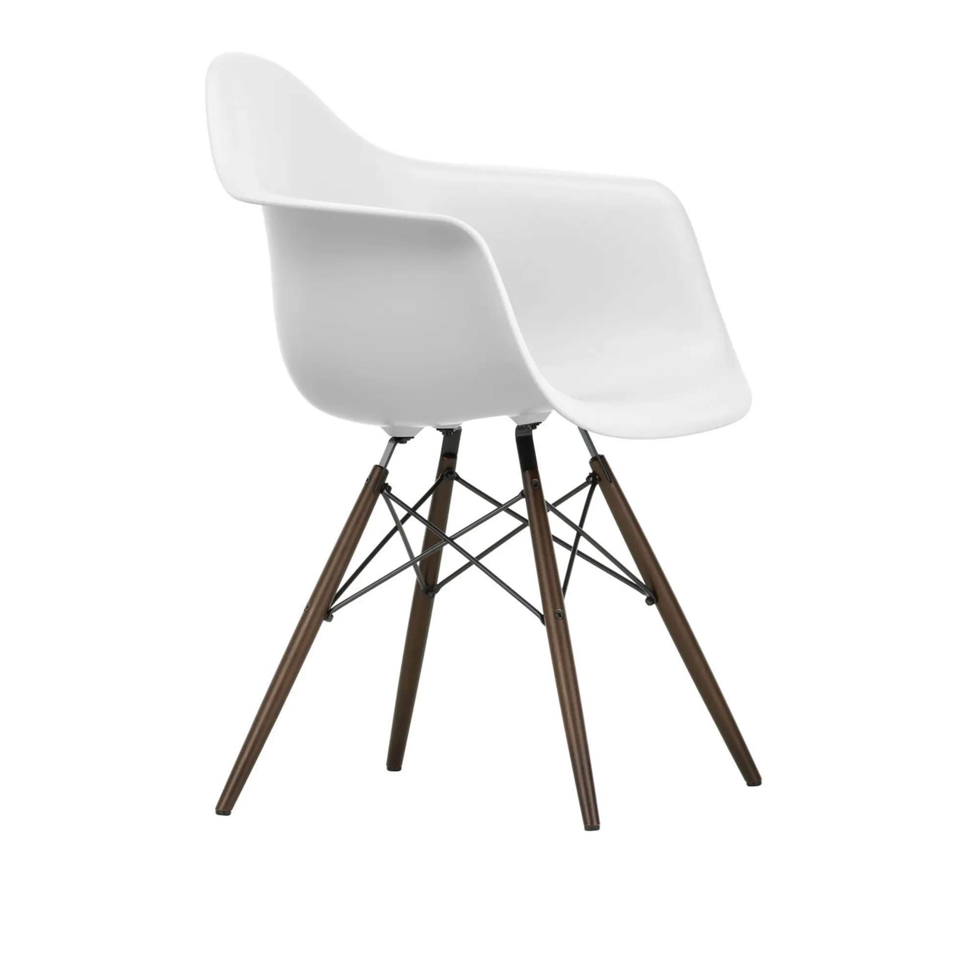 Eames RE Plastic Armchair DAW spisestuestol Dark Maple