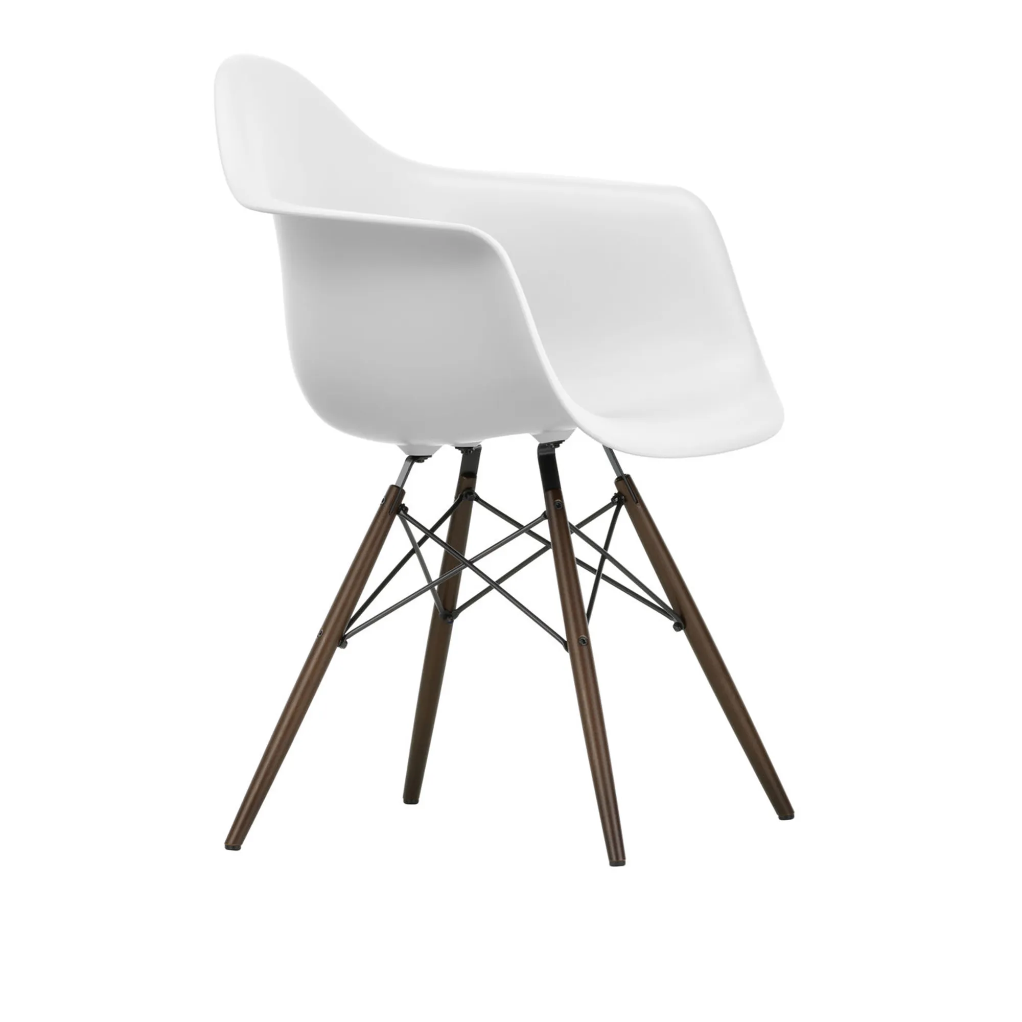Eames RE Plastic Armchair DAW matstol Dark Maple