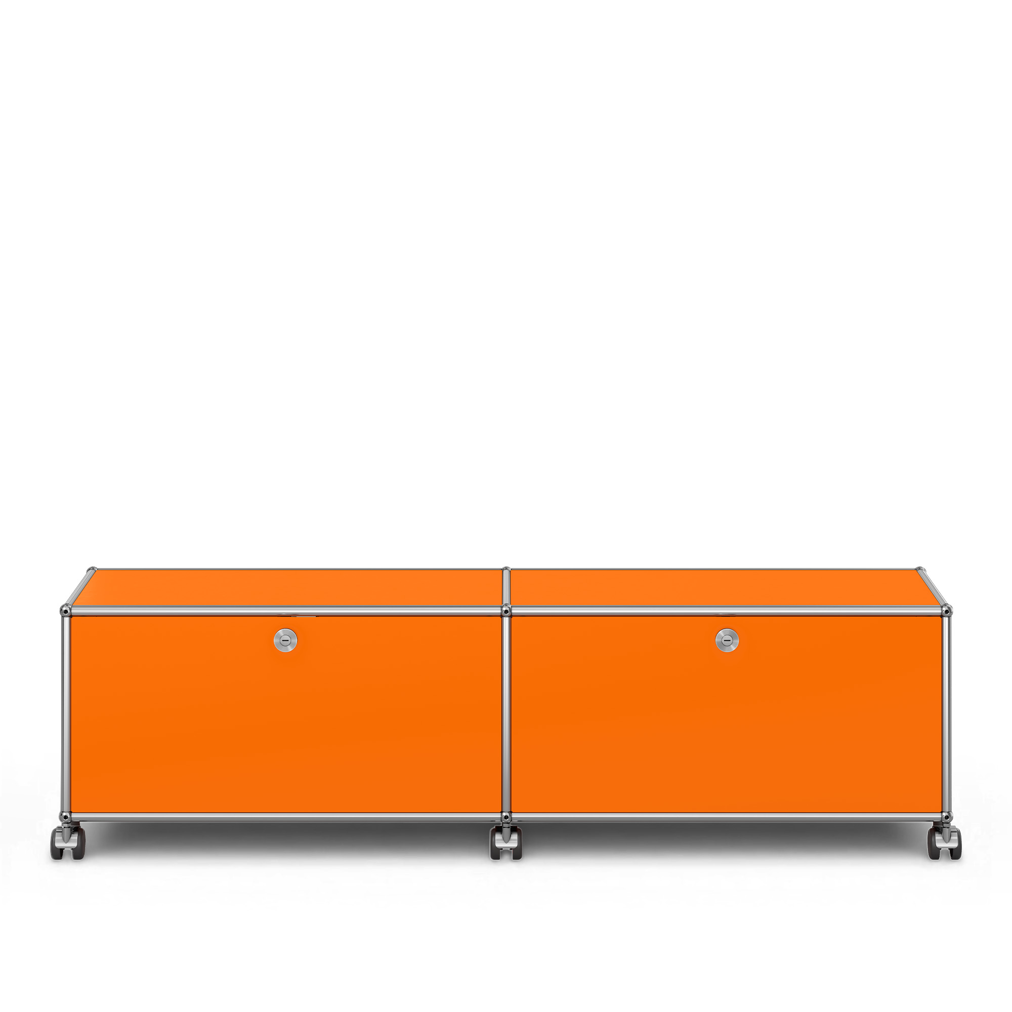 USM - USM Haller TV Furniture M61 Pure Orange - TV-b&auml;nkar - Fritz Haller & Paul Sch&auml;rer - Orange