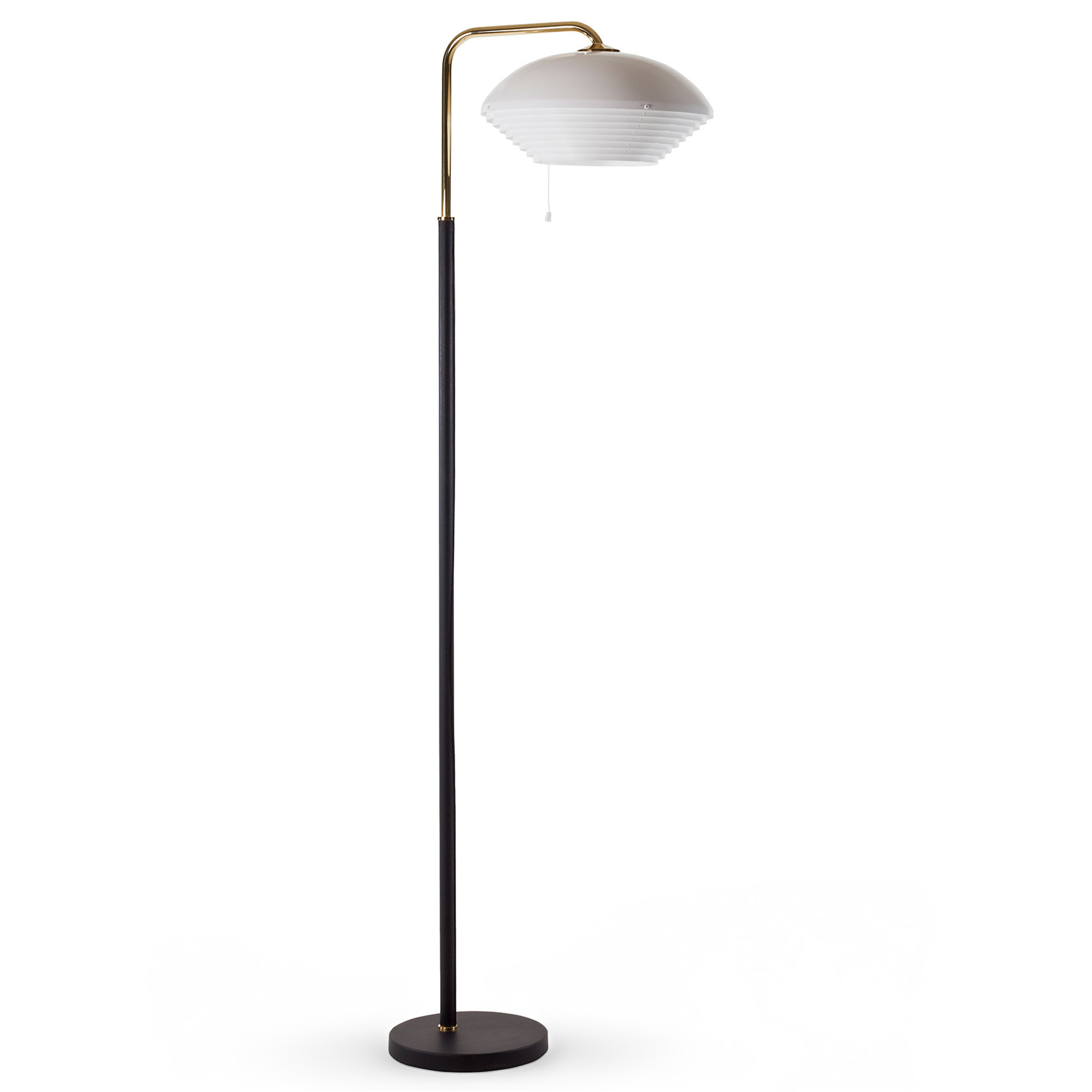 Artek - Golvlampa A811, Borstad mässing - Skärmlampor - Alvar Aalto - Guld | Belysning - Golvlampor - Skärmlampor | Möbelexperten