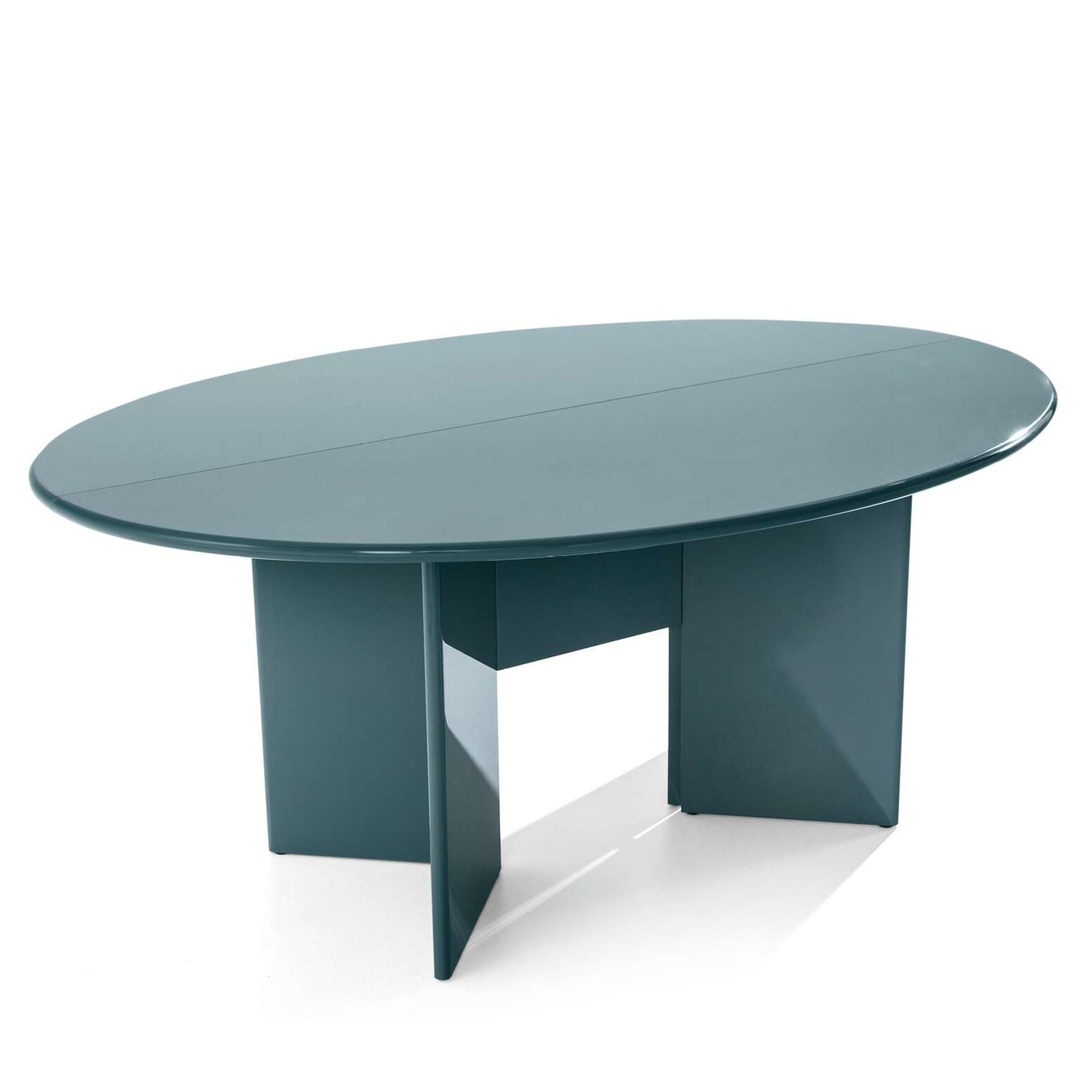 Cassina - Antella Glossy Lacquered Petrolio - Matbord - Kazuhide Takahama - Blå - MDF/Plast