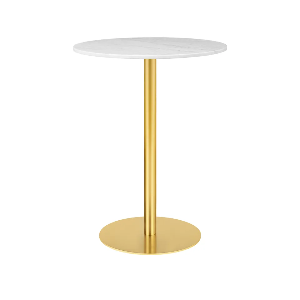 GUBI 1.0 barbord Ø80 cm mässing