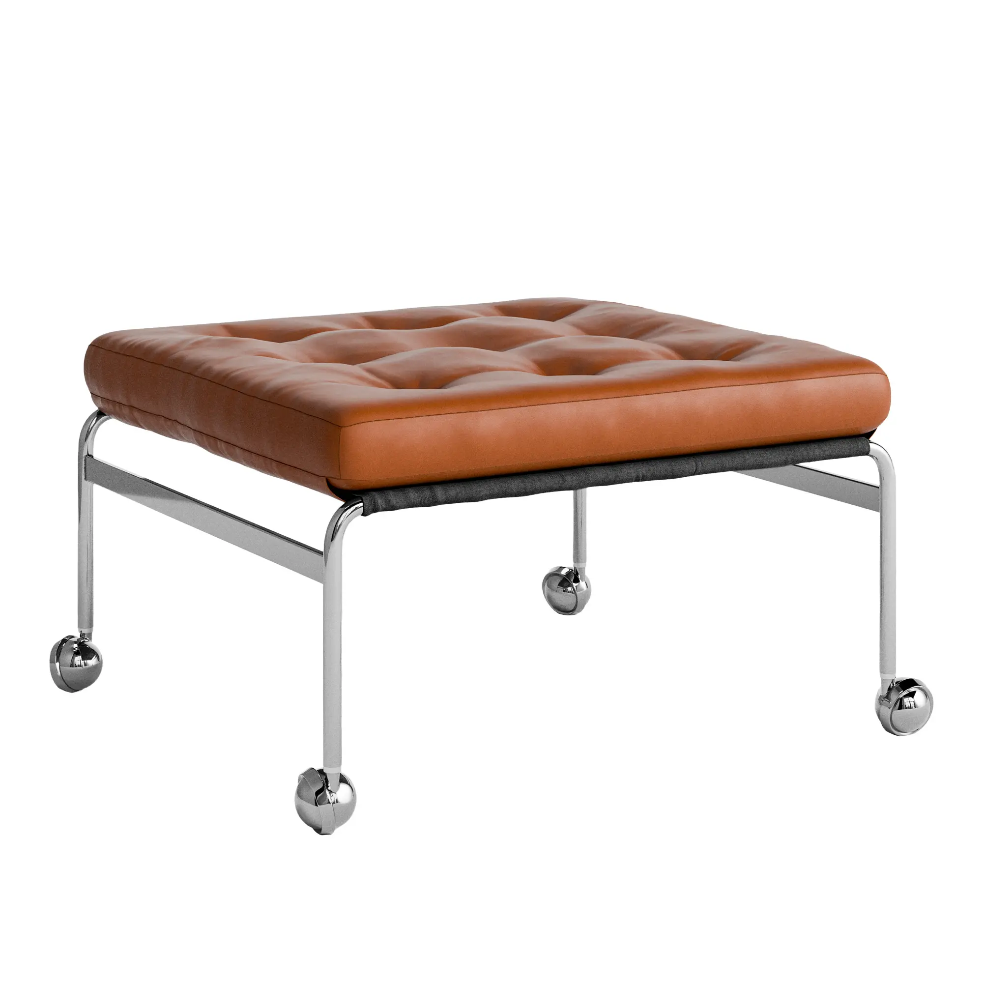 Karin Pall, Bärande Väv Plain 88, Läder Dakota 24 Cognac