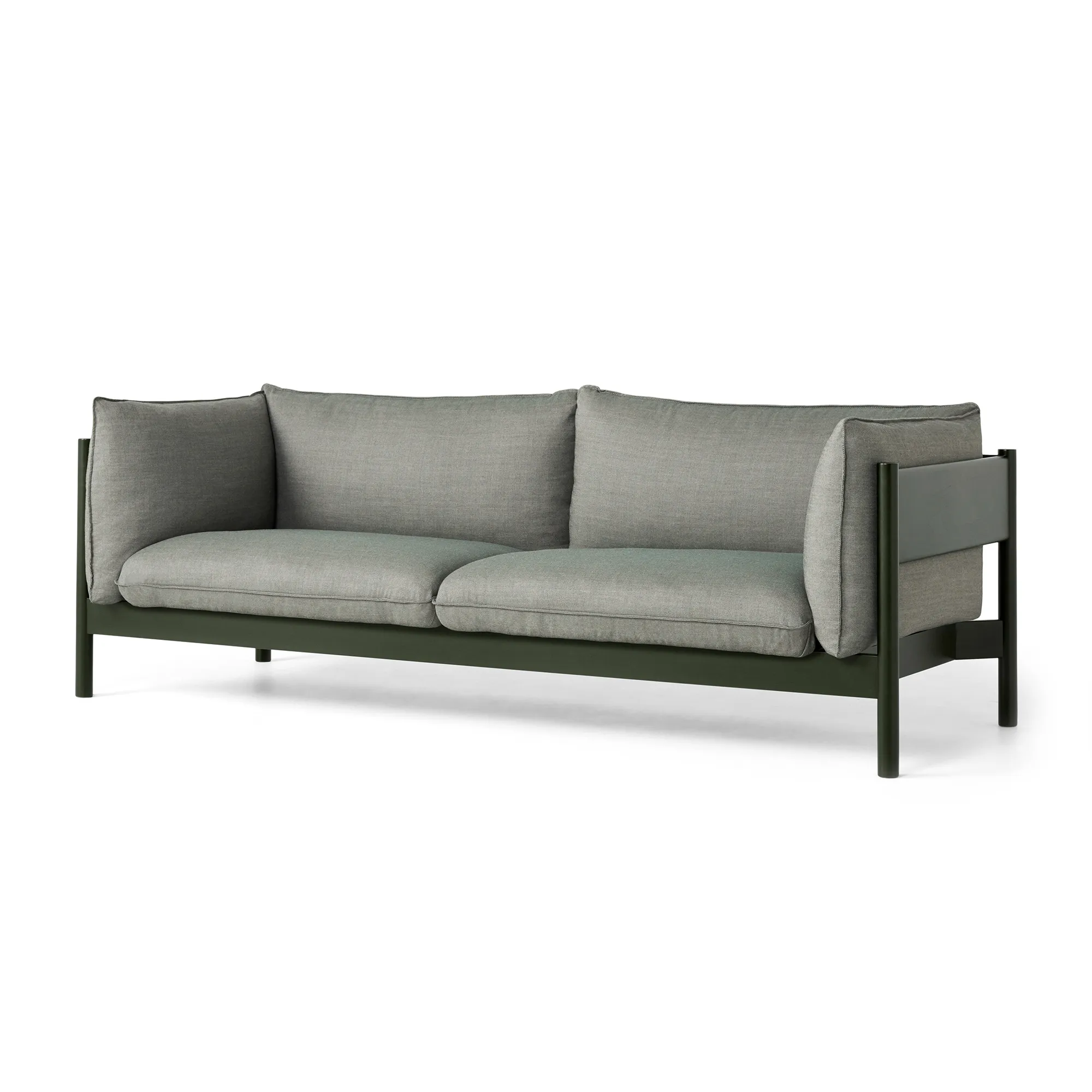 Arbour Eco 3-sitssoffa Bottle Green Stained Beech