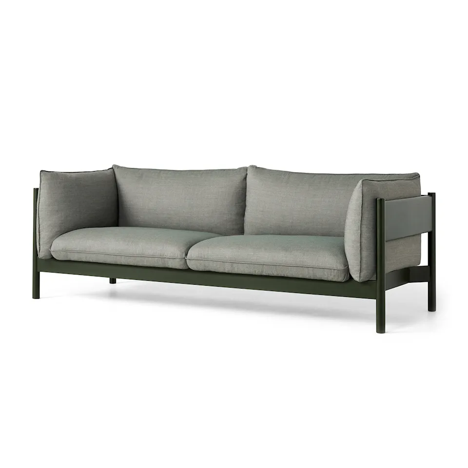 Arbour Eco 3-sitssoffa Bottle Green Stained Beech