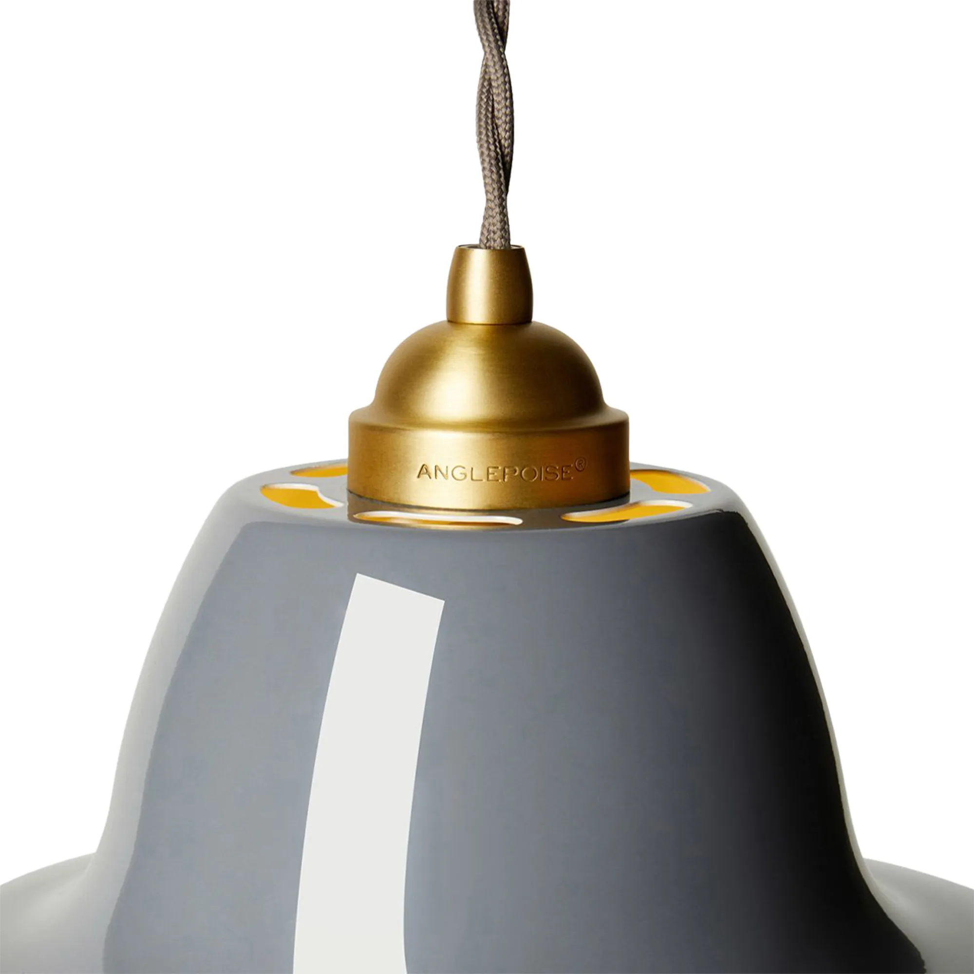Original 1227 Brass Midi Wide Pendant Lamp