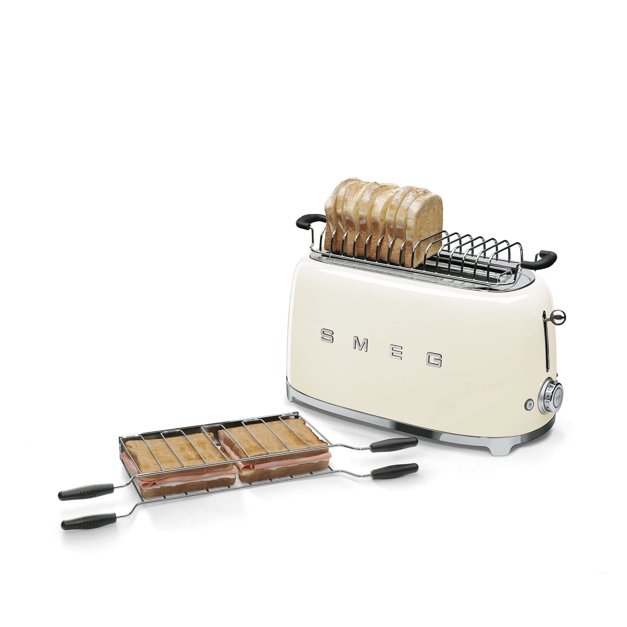 Smeg Toaster 4 Slices Creme