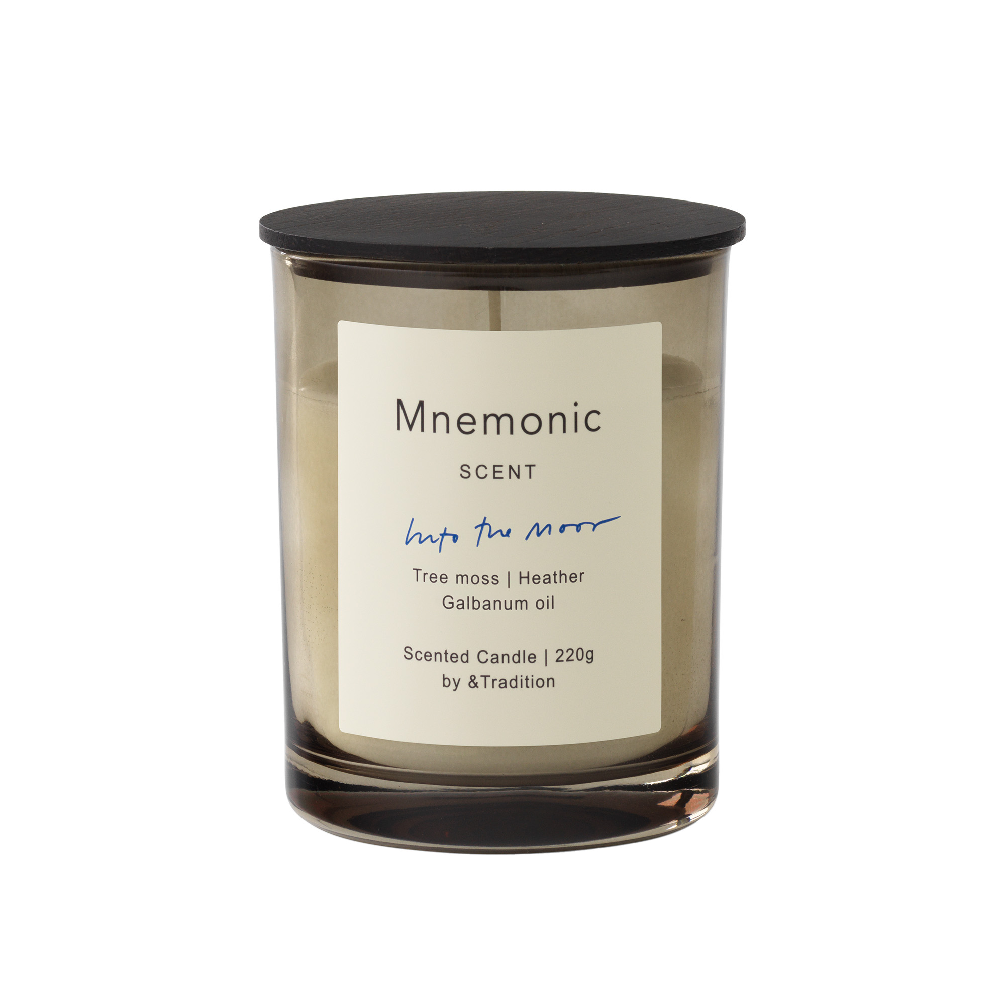 &Tradition - Mnemonic Scented Candle MNC5 Into The Moor - Doftljus - Antoine Lie - Glas/Naturmaterial/Trä