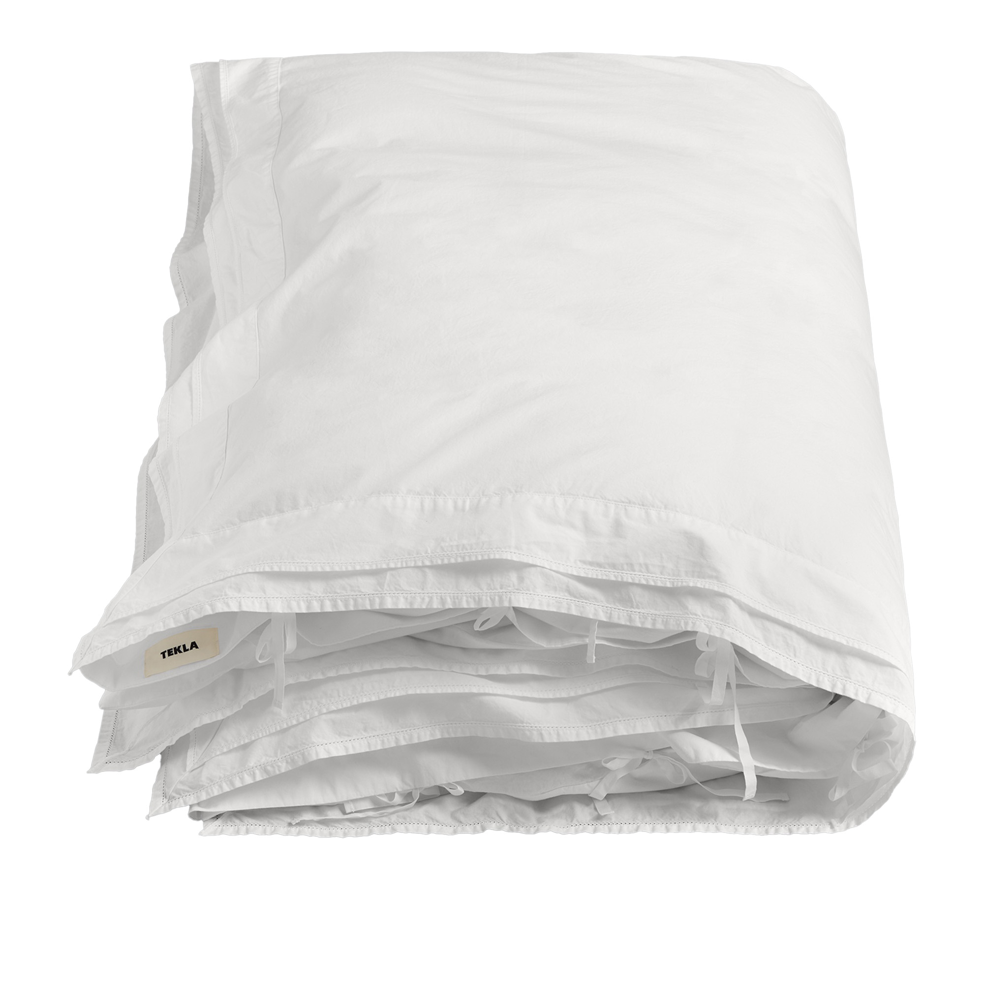 Tekla - Percale, Broderie Anglaise, Single Duvet Cover - Broken White, 150X210 - Påslakan - Elodie Ouedraogo - Vit | Textilier - Sovrumstextilier - Påslakan | Möbelexperten
