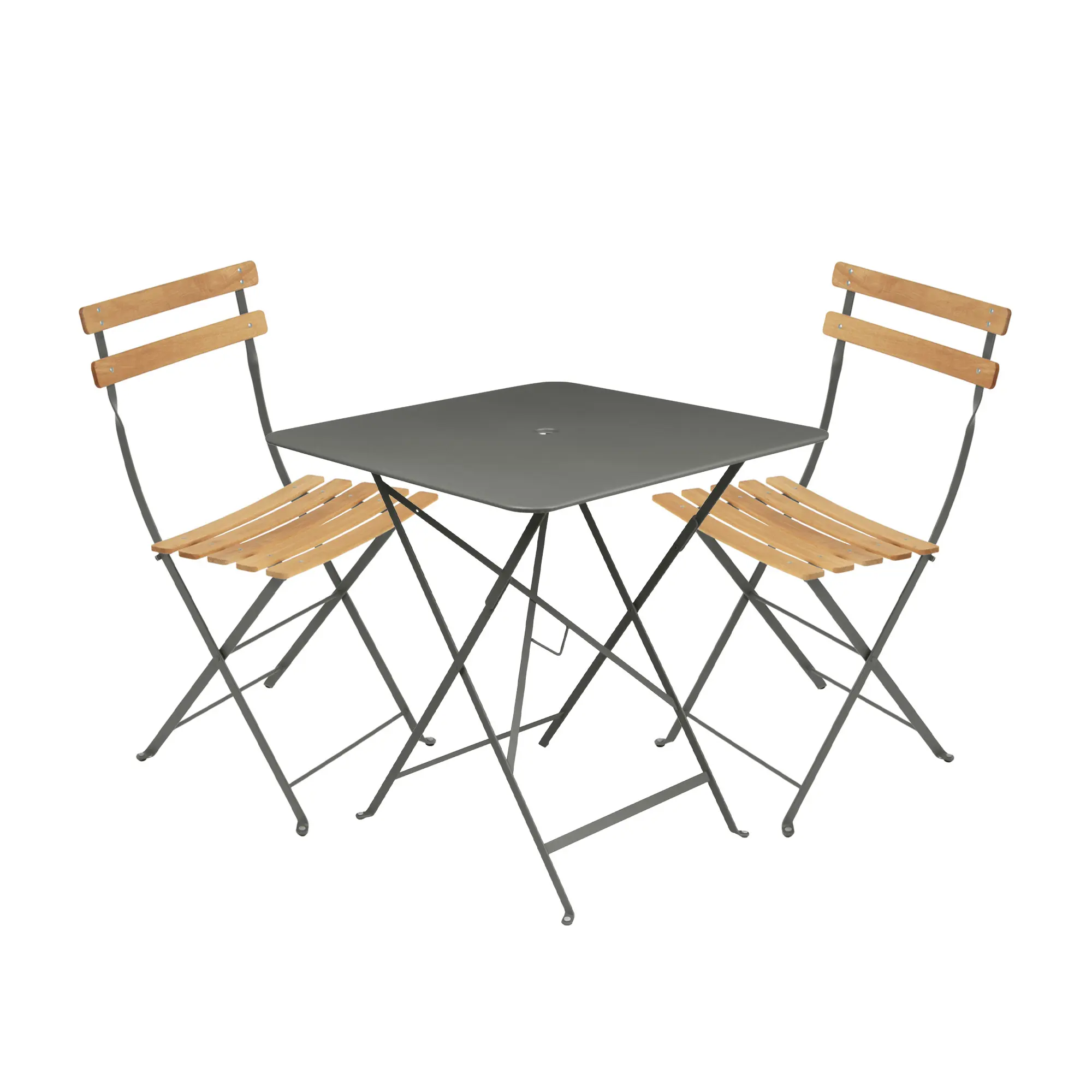Bistro spisegruppe bord 71cm & 2 tre stoler