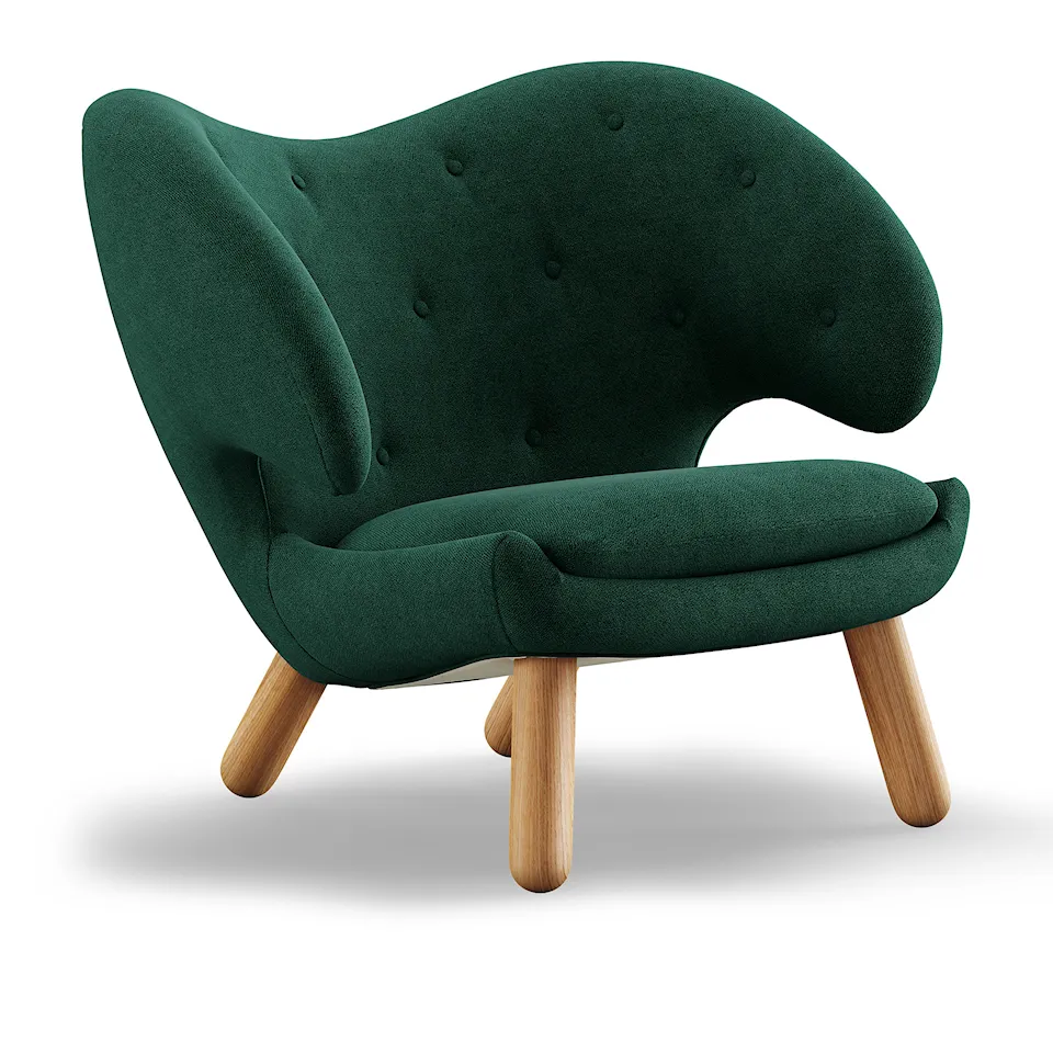 Pelican fåtölj Dark oiled oak