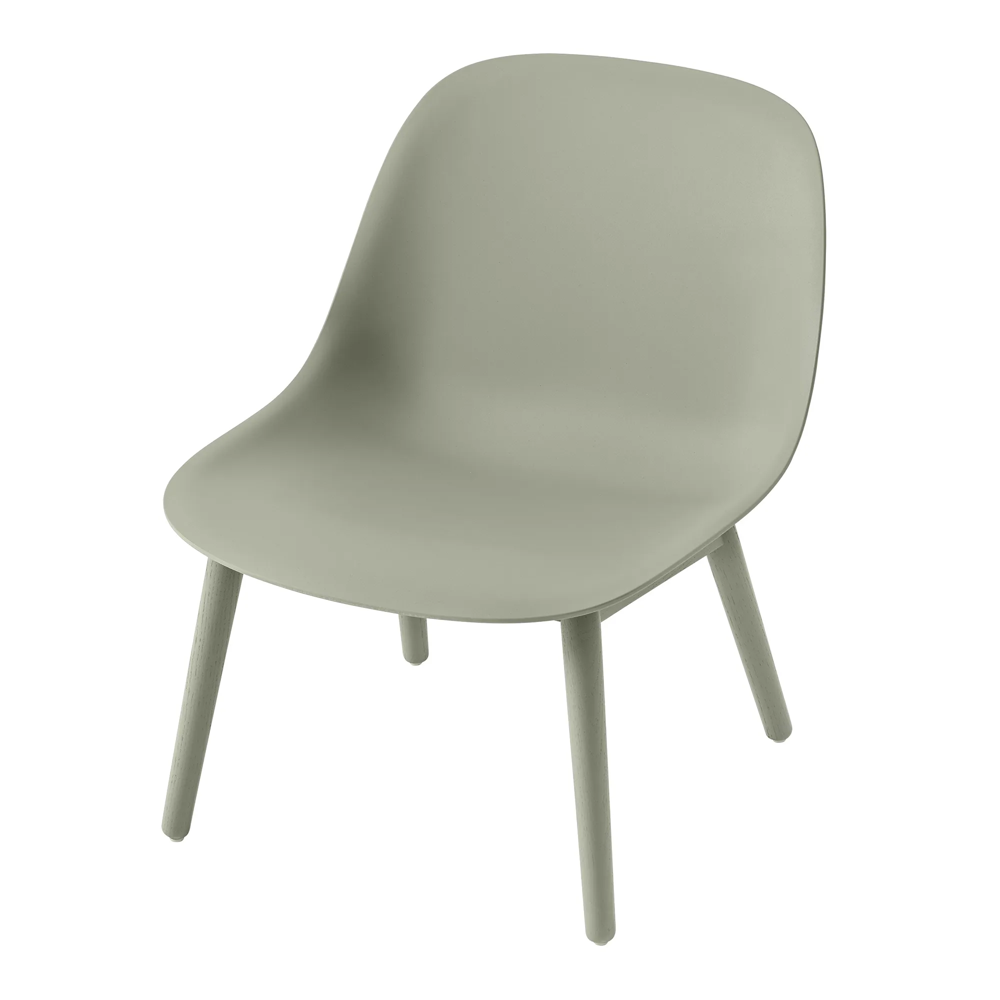 Fiber Lounge Chair Wood Base