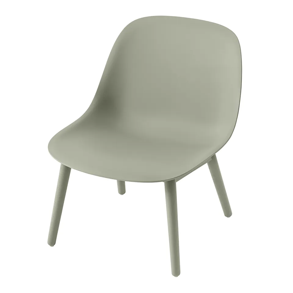 Fiber Lounge Chair Wood Base