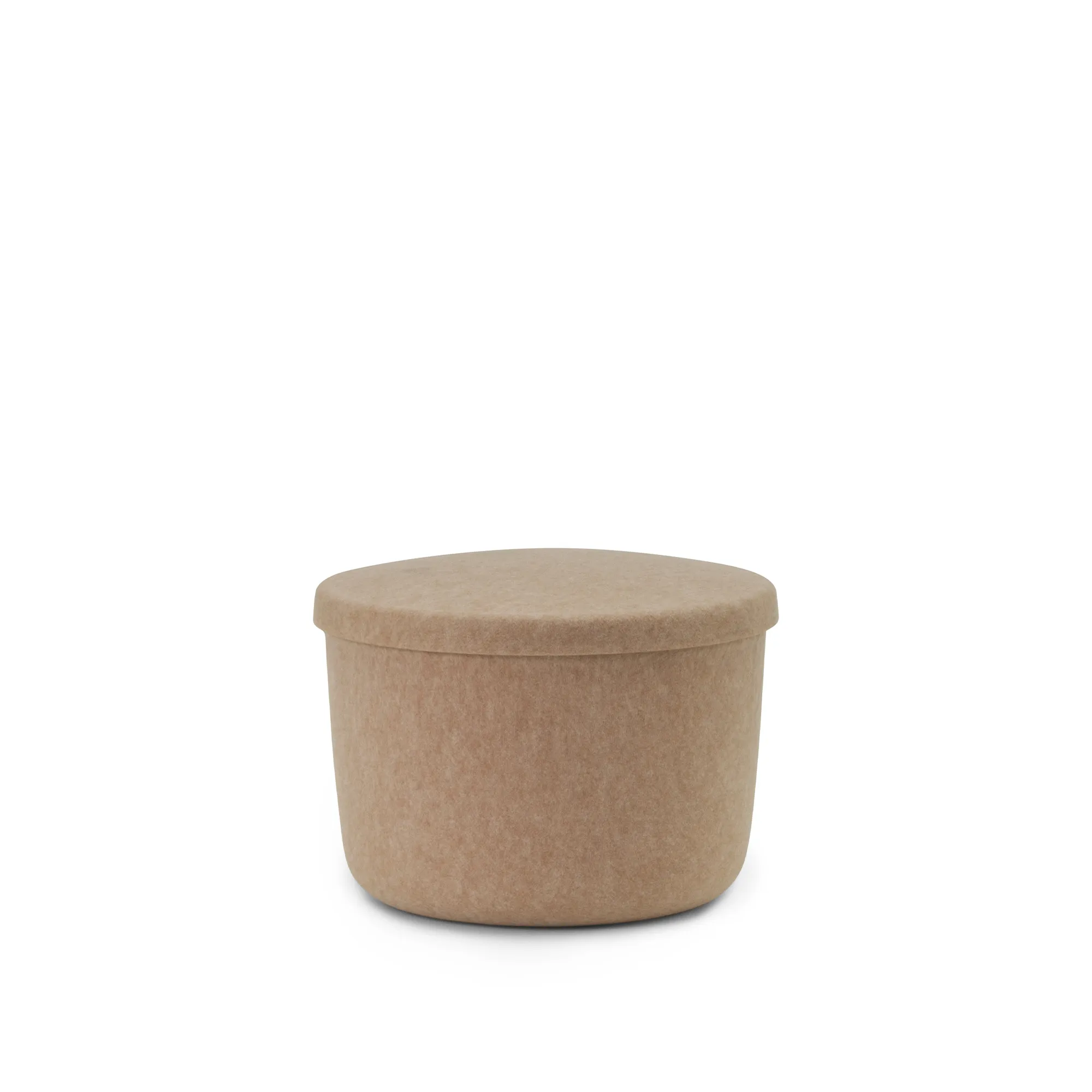 Hide Storage Pouf Small