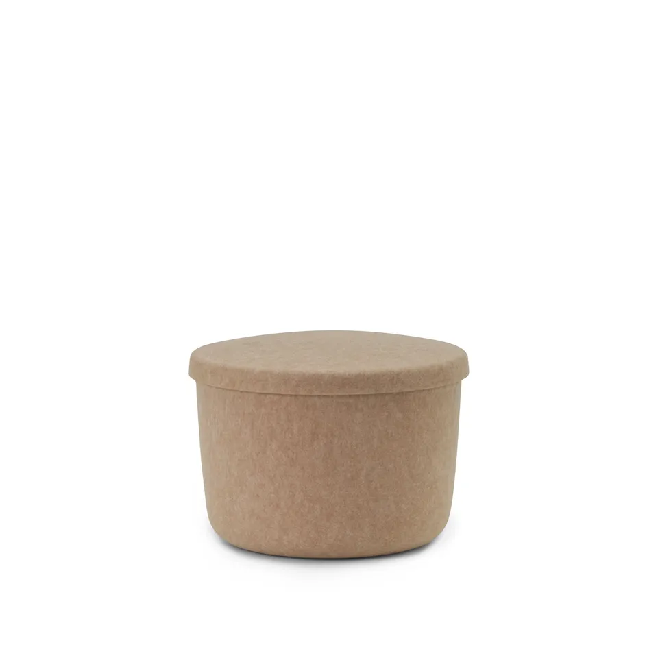 Hide Storage Pouf Small