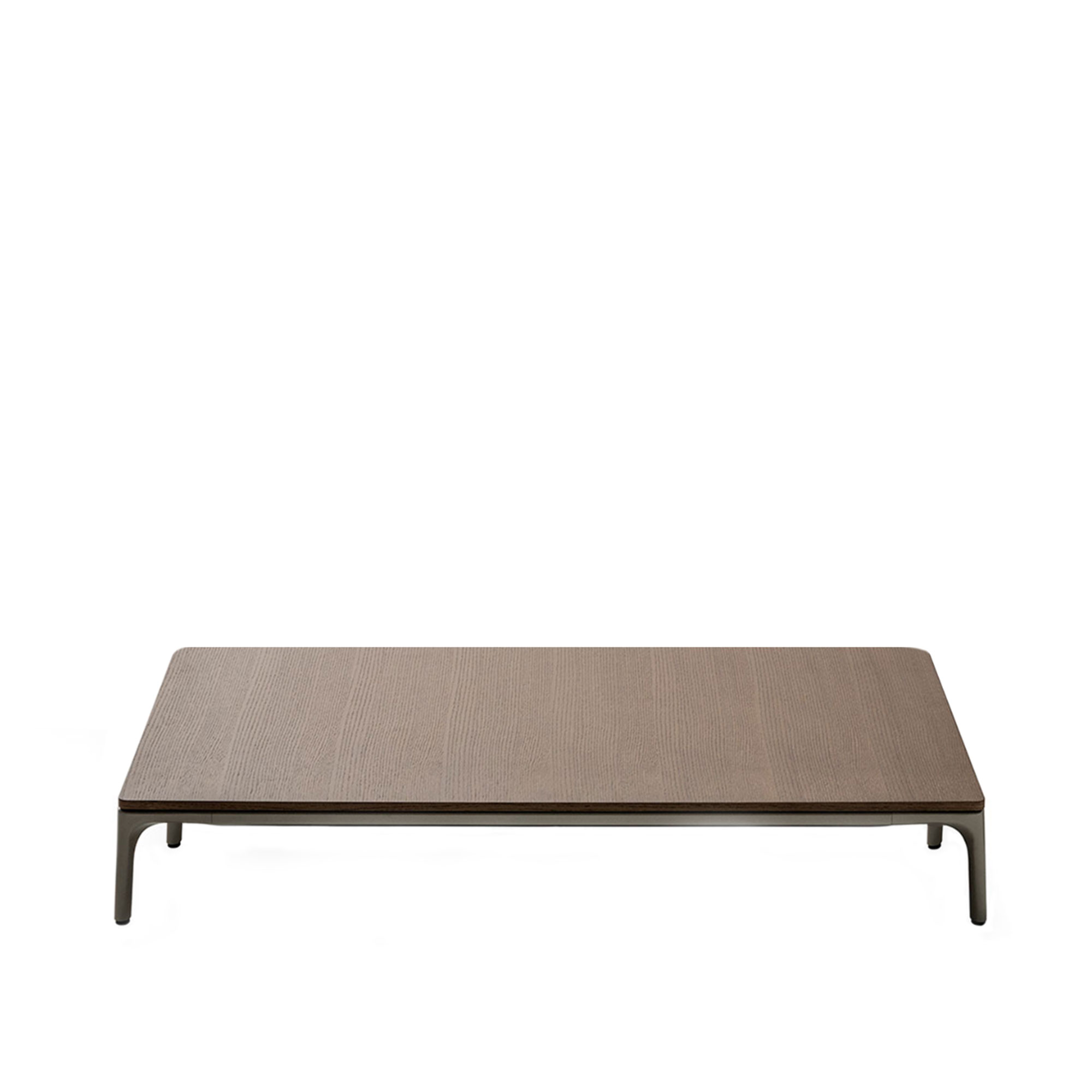 MDF Italia - Yale Low Table 44x150x30, Marble Carrara Gloss White, Matt Black frame - Sofabord - Jean-Marie Massaud - Hvit - Metall/Stein