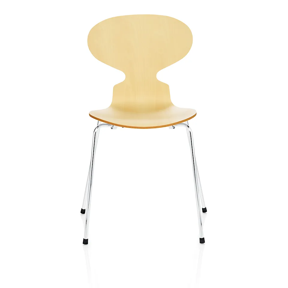 3101 Myran stol Clear Lacquered Veneer Chrome
