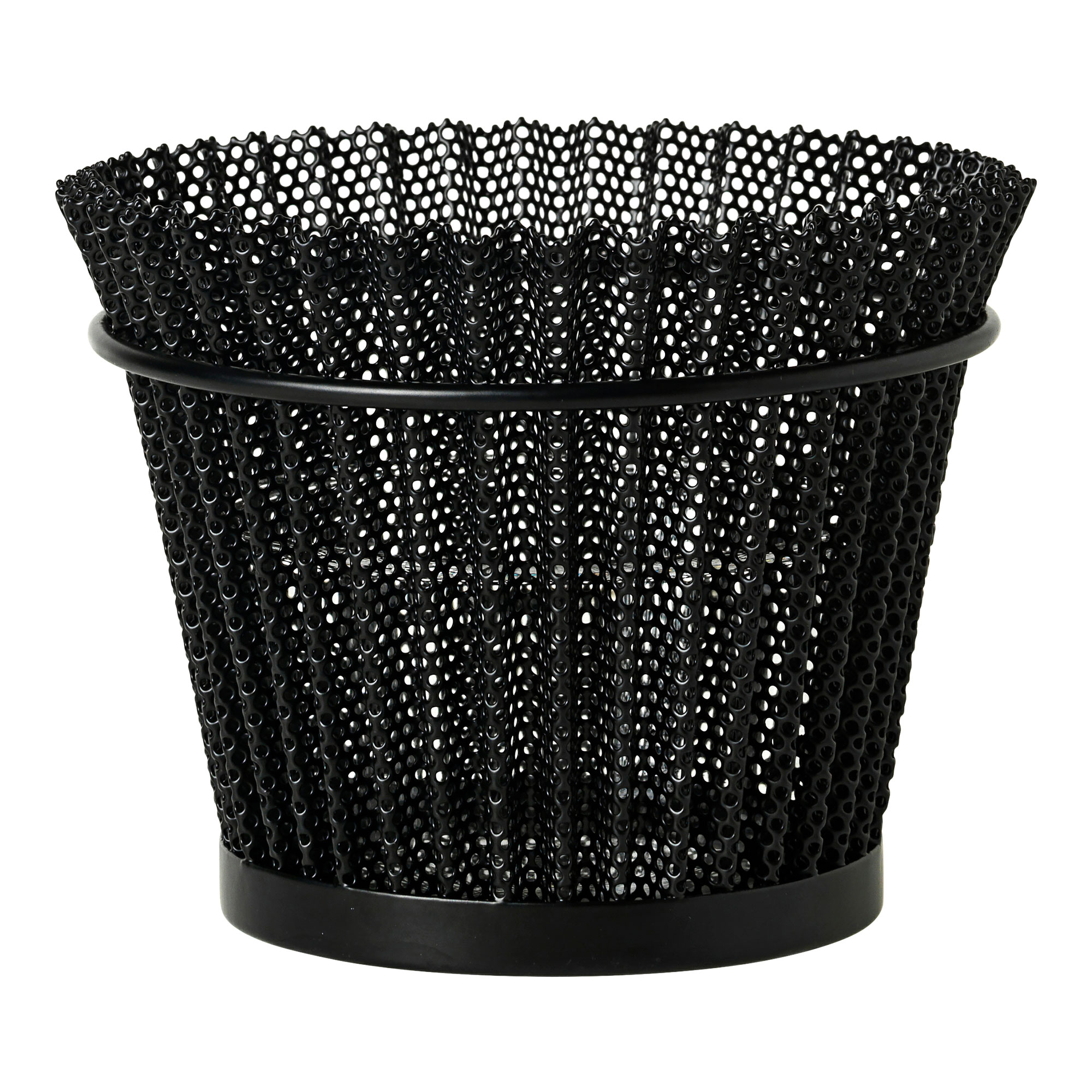 Gubi - Matégot Flower Pot Ø15 cm Soft Black - Krukor & vaser - Mathieu Matégot - Svart